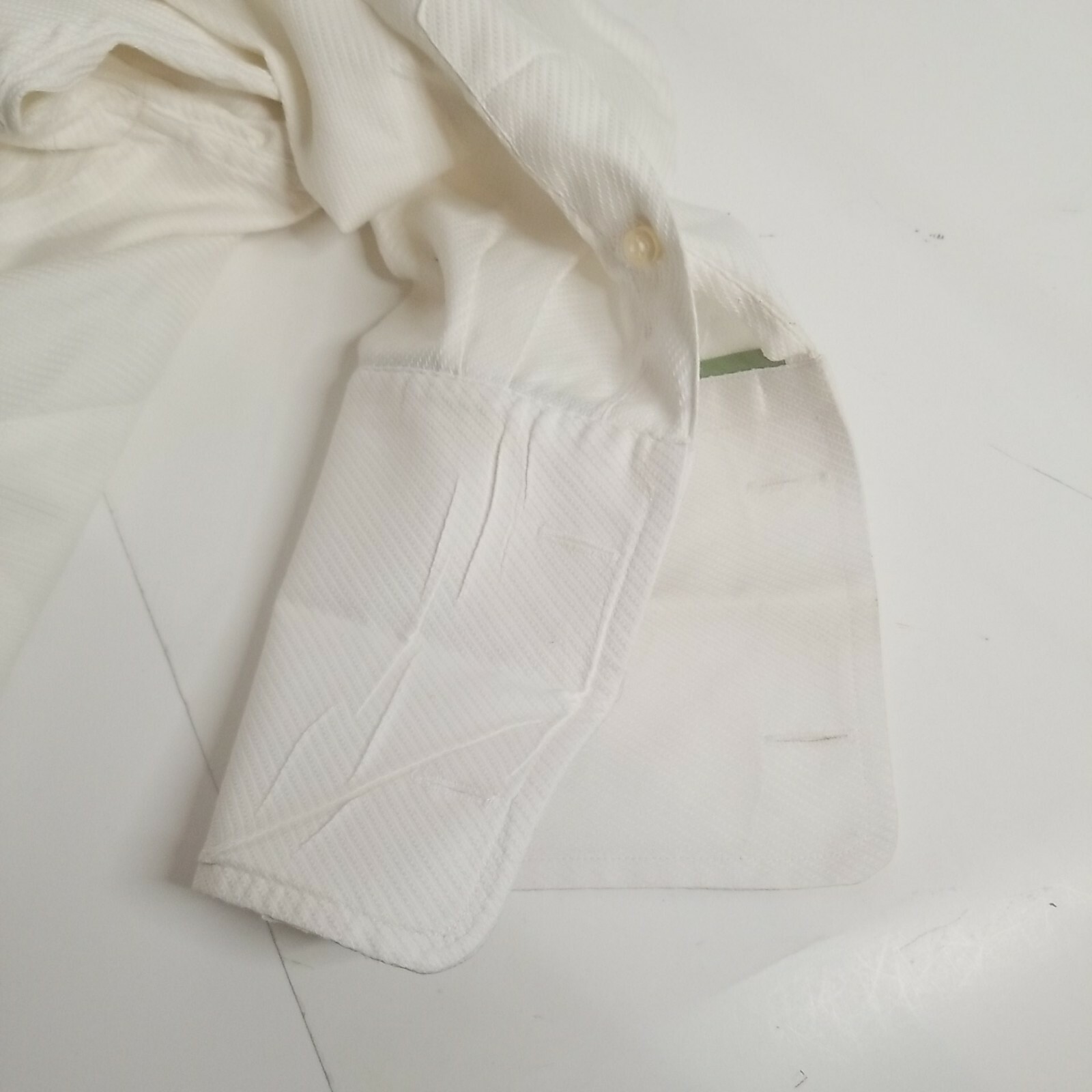 Harold Powell Nanotex Fabric White Button Long Sleeve Shirt Men’s Size 16 32/33