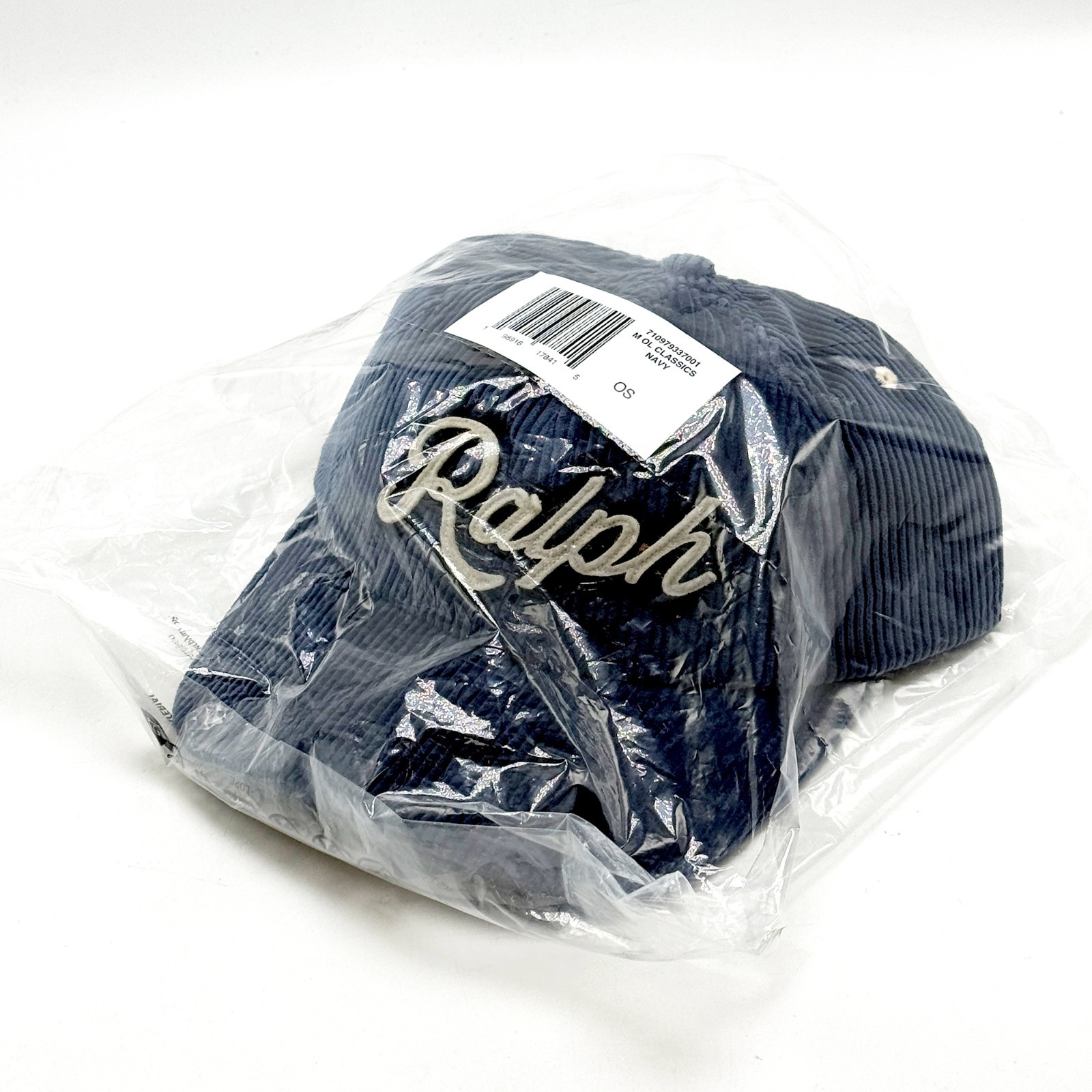 *NEW* Unisex Polo Ralph Lauren The Ralph Logo Corduroy Ball Cap Boston Navy 👍