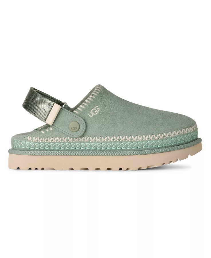 UGG Goldenstar Meadow Accent Clog Women’s Shoes Green Slip on Artichoke 8.5M