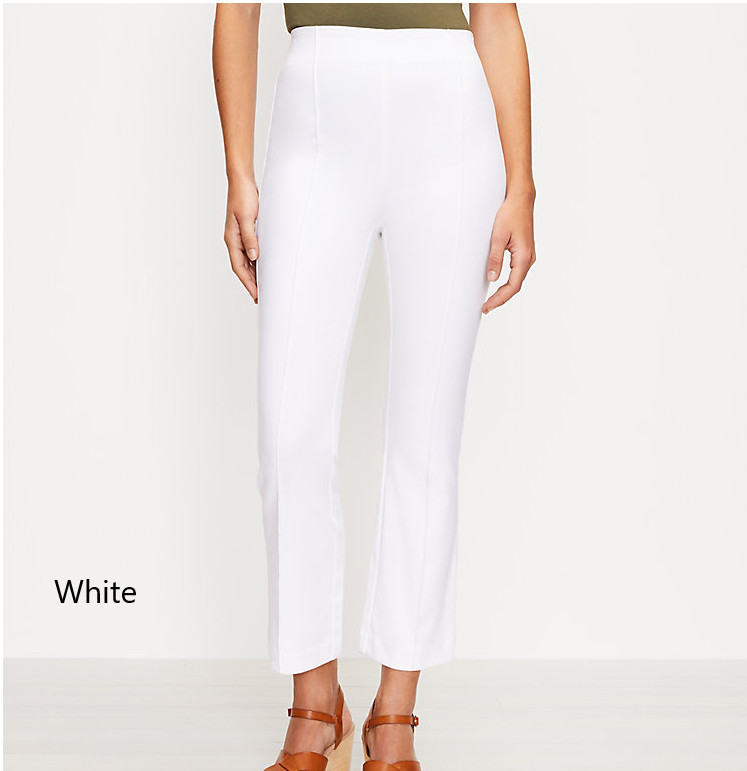 Loft Tall Side Zip Kick Crop Pants in Black & White 4,6,8 10,12,14,16 Tall $79.5