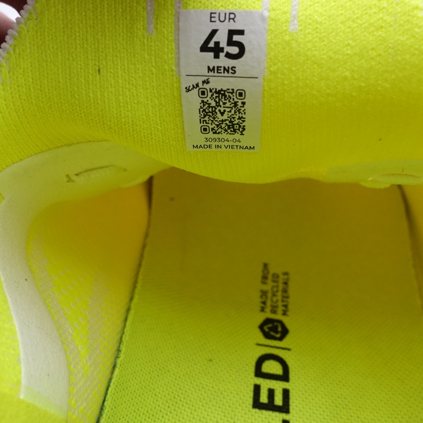VivoBarefoot Men’s Primus Lite Knit Minimalist Sneakers 309304-04 Safety Yellow