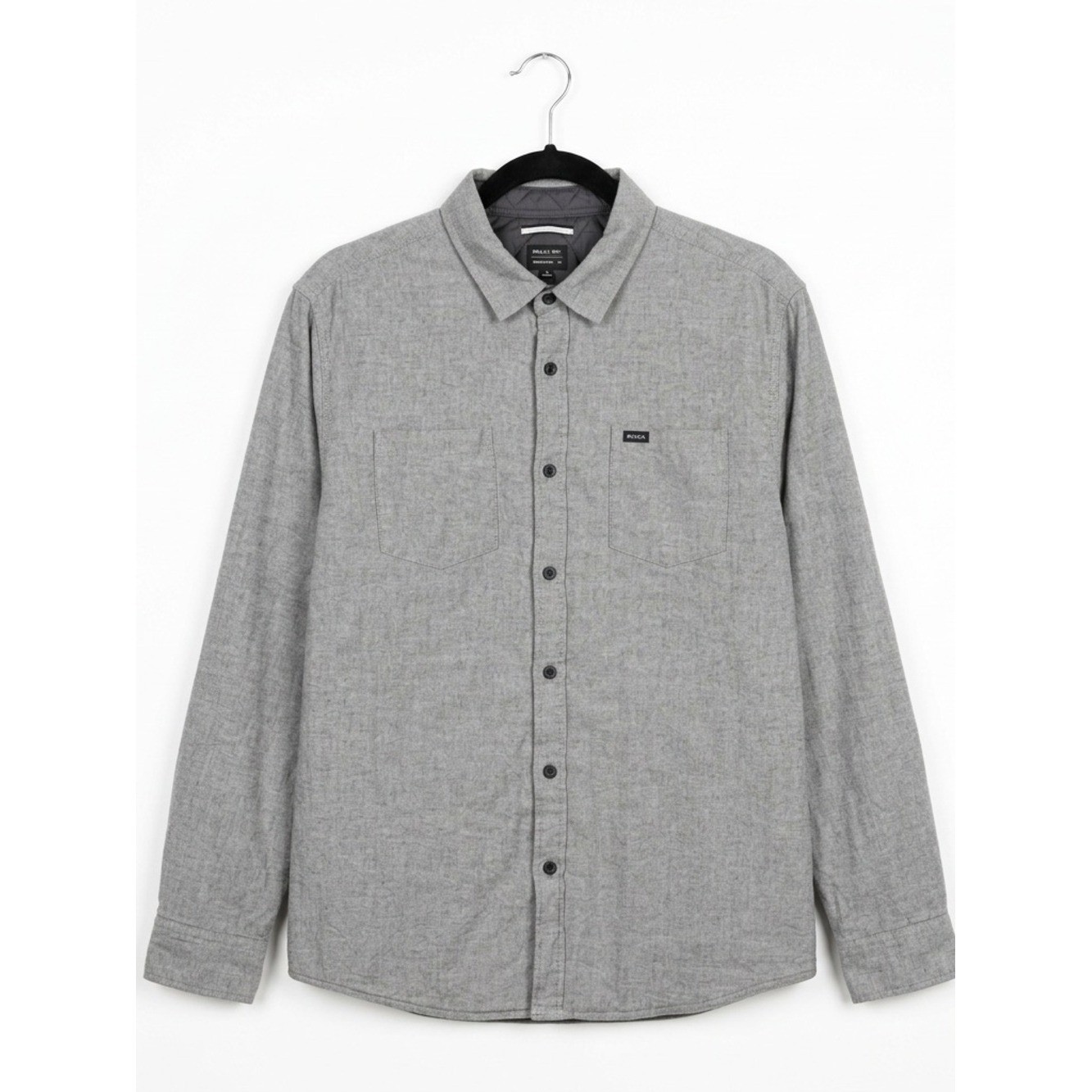 RVCA Light Gray Lined Button Down Shacket Men’s XL