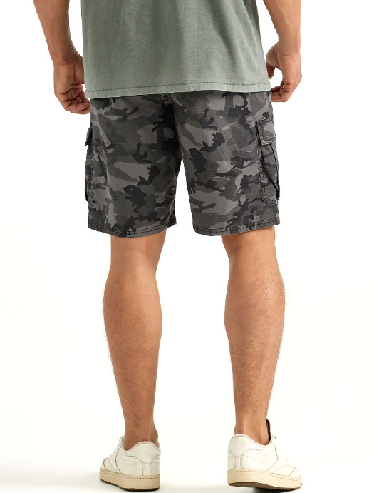 Mens Wrangler Cargo Shorts with Stretch Camo Relaxed Fit Tech Pocket CHOOSE SIZE
