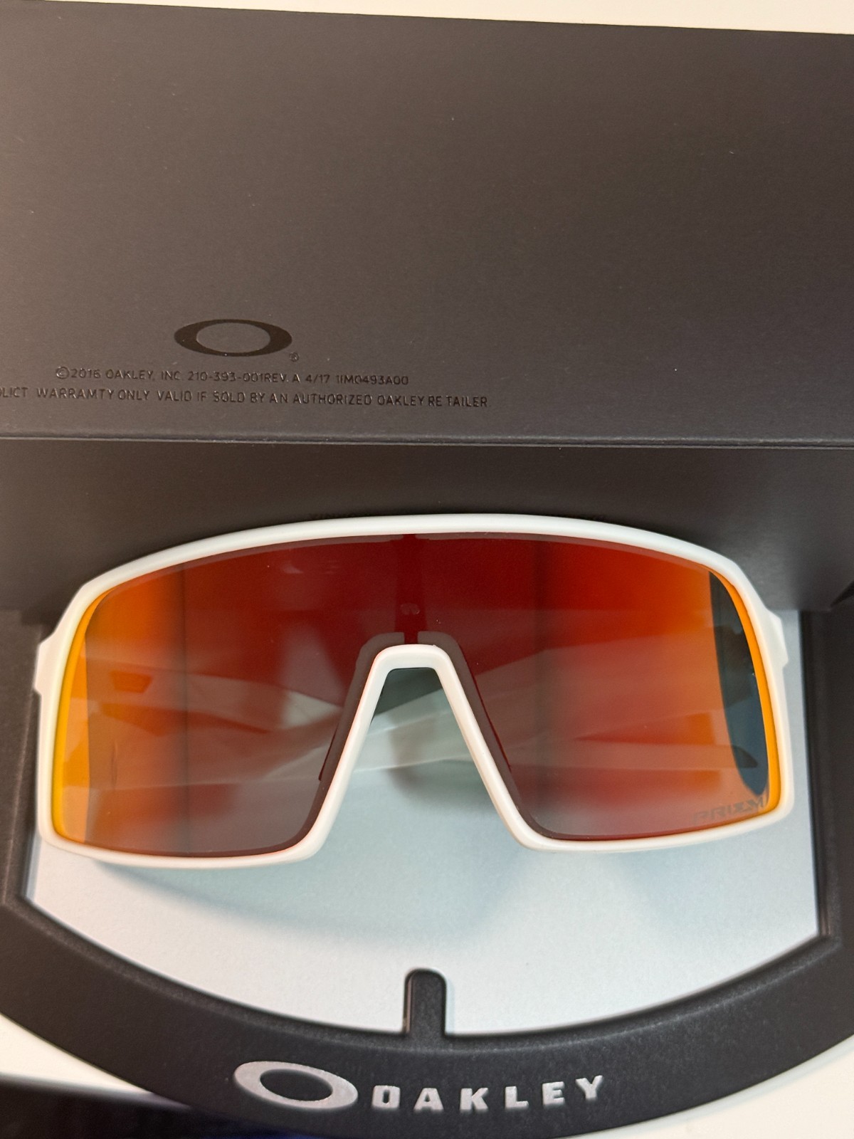Oakley SUTRO Sunglasses OO9406 Matte White/ Red Lens / PRIZM / SWR