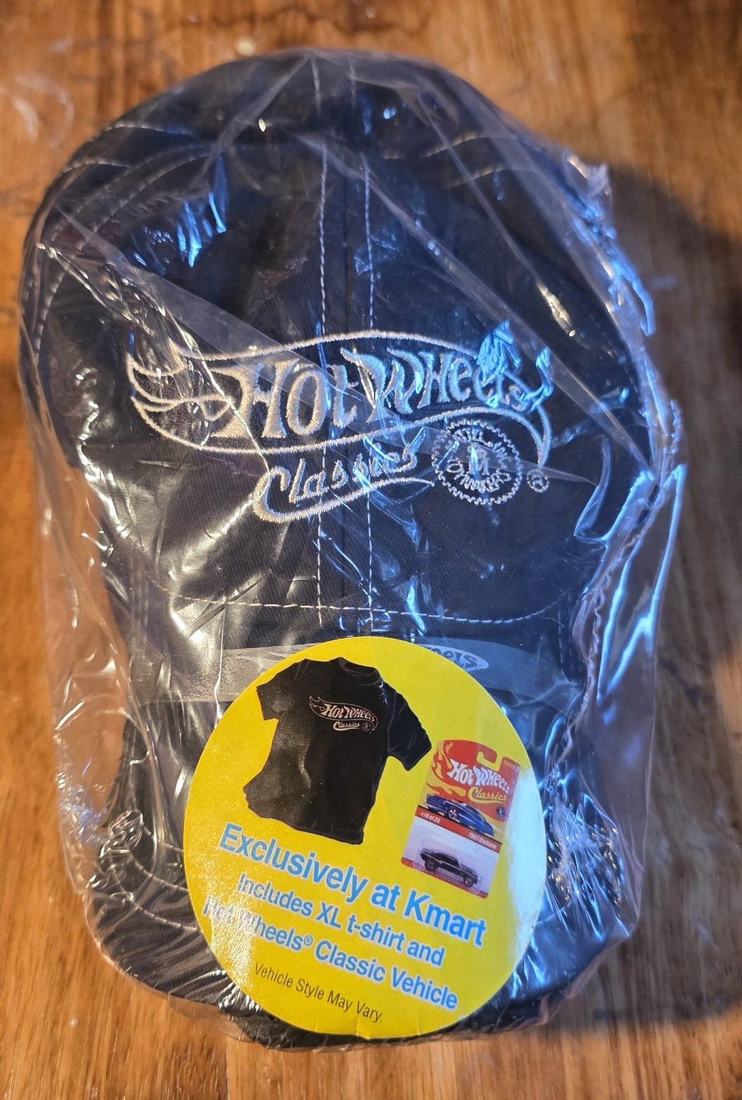 K-mart Exclusive HOT WHEELS Baseball Cap W/XL Shirt And Green 68’Dodge DART.