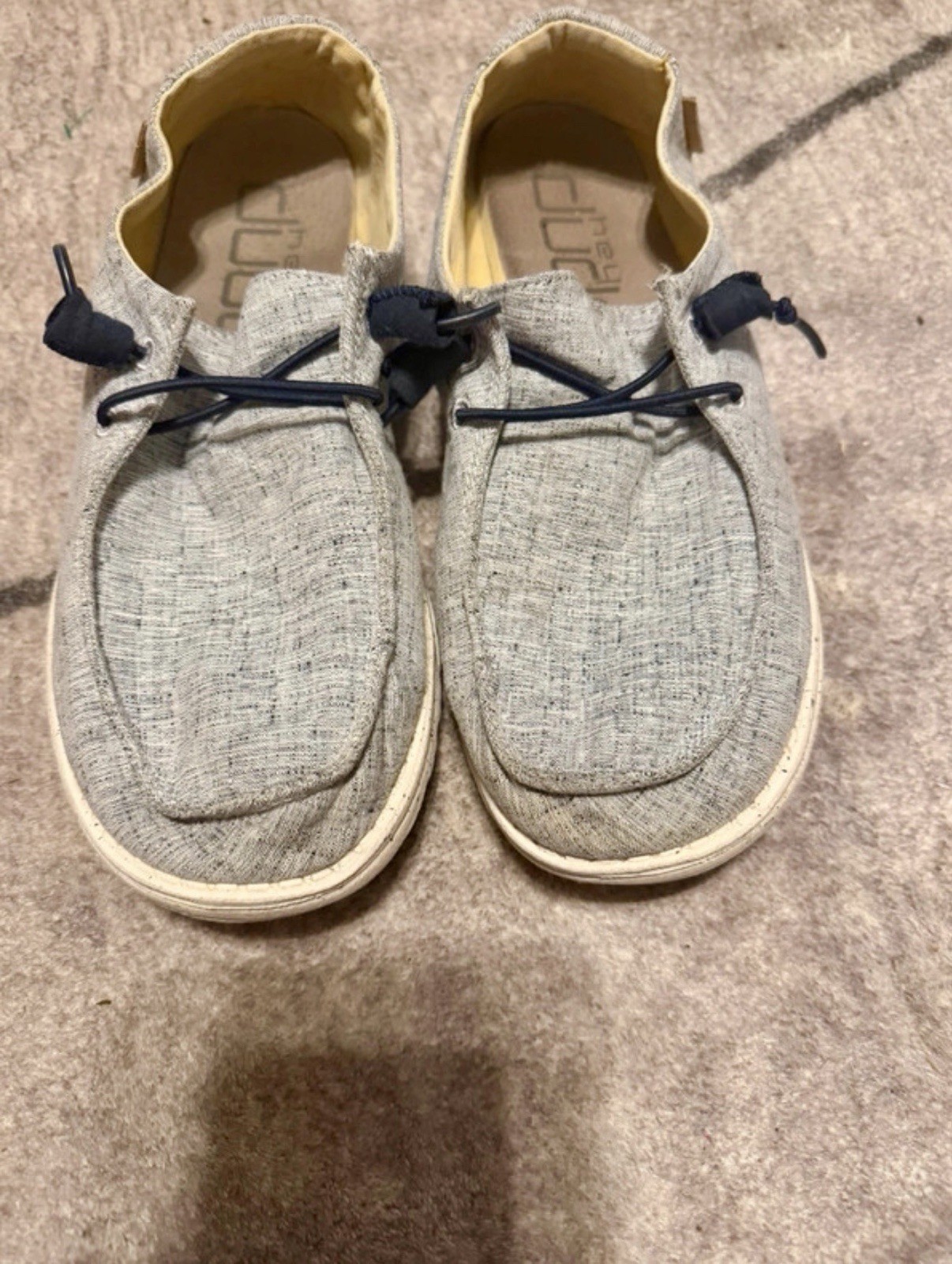 Hey Dude Wendy Chambray Slip-On Casual Shoes Lightweight Comfort Men’s US 9