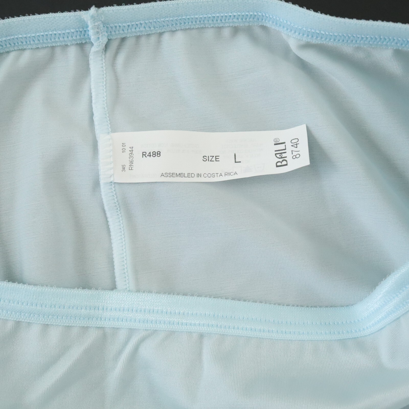 NEW Bali TRUE VTG 90s Silky Satin-Like High Cut Brief Panty LARGE