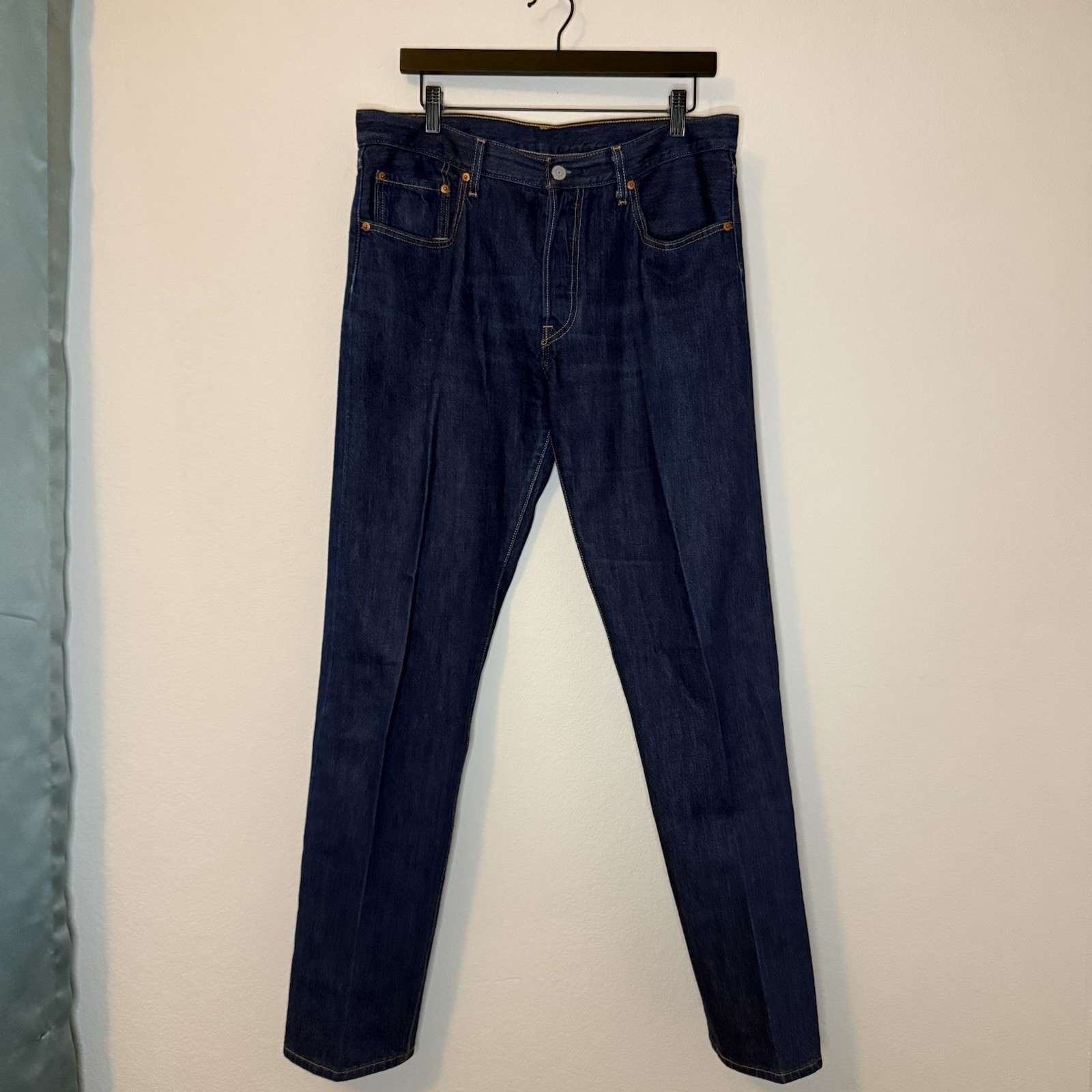 Levi’s 501 Original Fit Jeans Men’s 31×32 Dark Wash Button Fly 100% Cotton