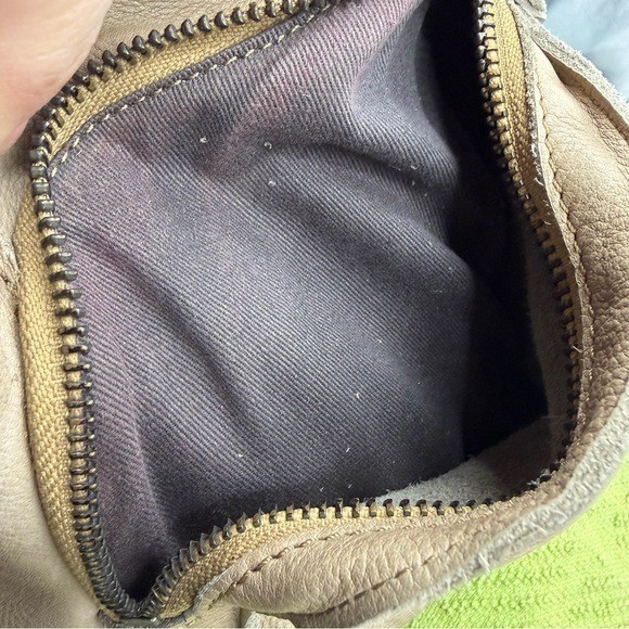 Cut N Paste beau taupe Distressed Genuine Leather Backpack purse