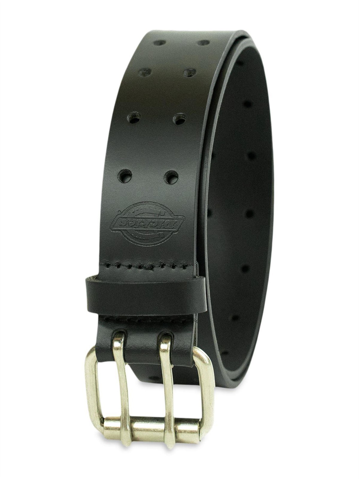Dickies Men’s 1.49 In (38MM) Wide Two Prong Casual Leather Belt Black