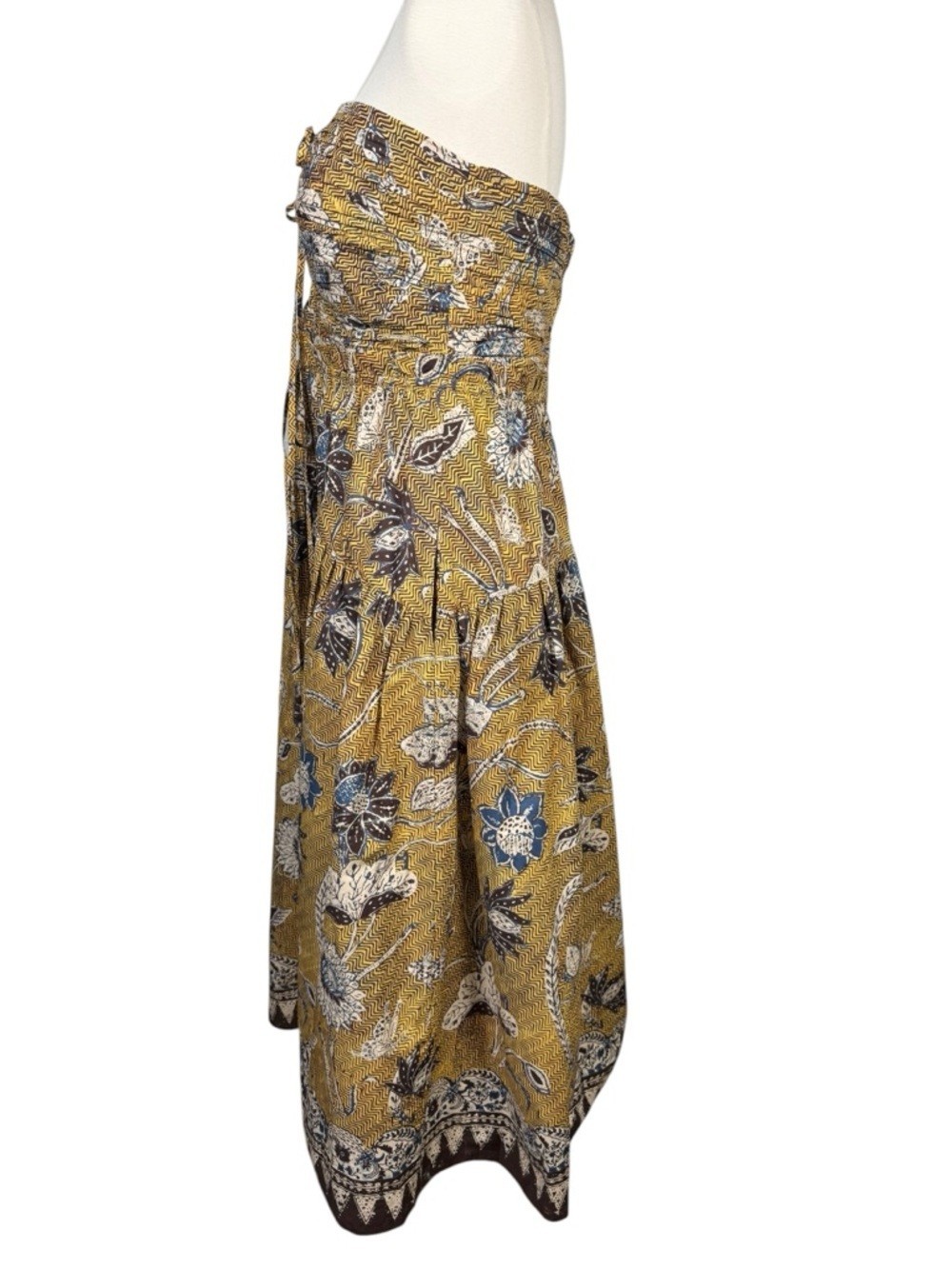 Ulla Johnson Spring/Summer 2022 Ella Halter Midi Dress Ruched Oleander Size 6