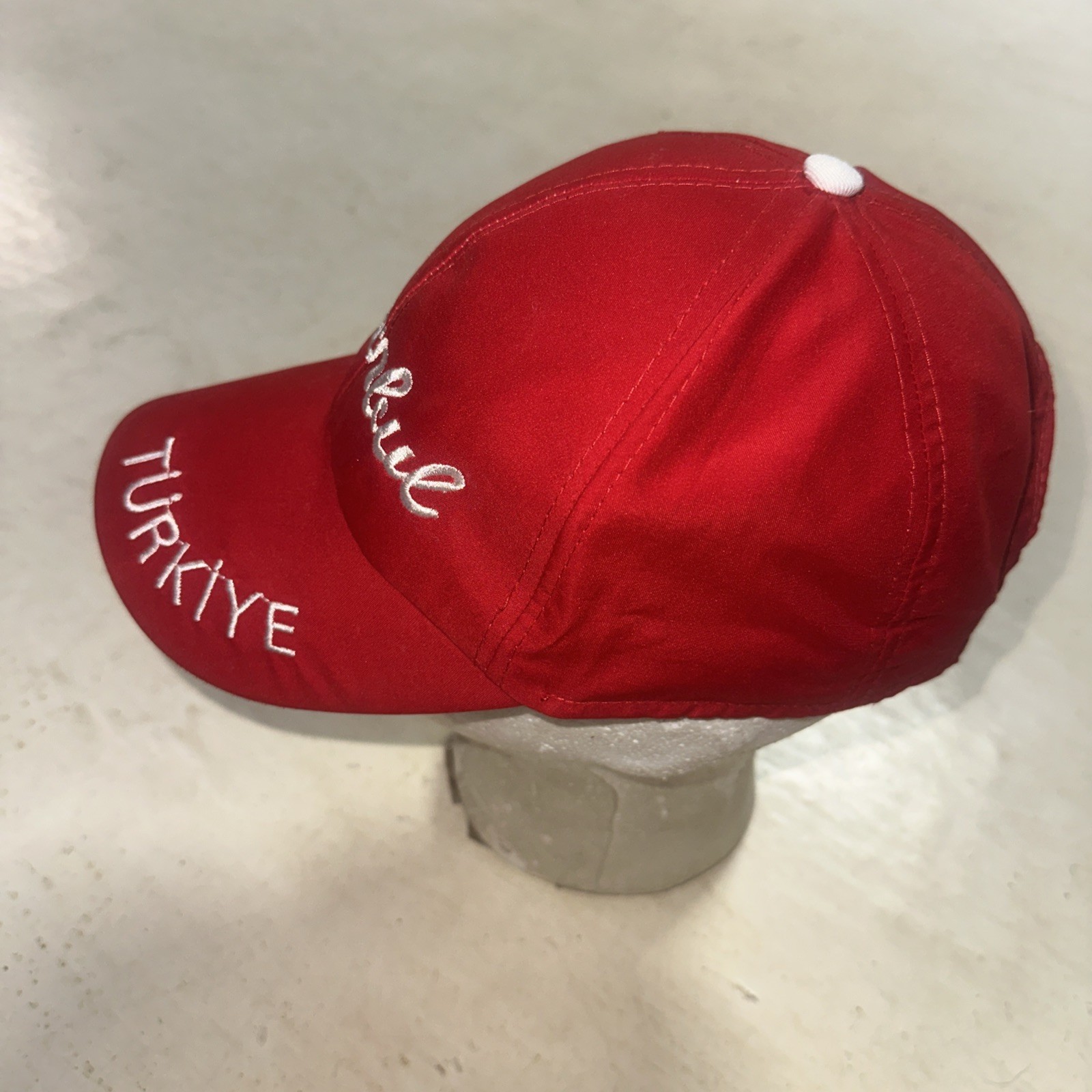 ISTANBUL Turkey Turkiye Traval Hat Red Cap Adult Lightweight Strap White Letters