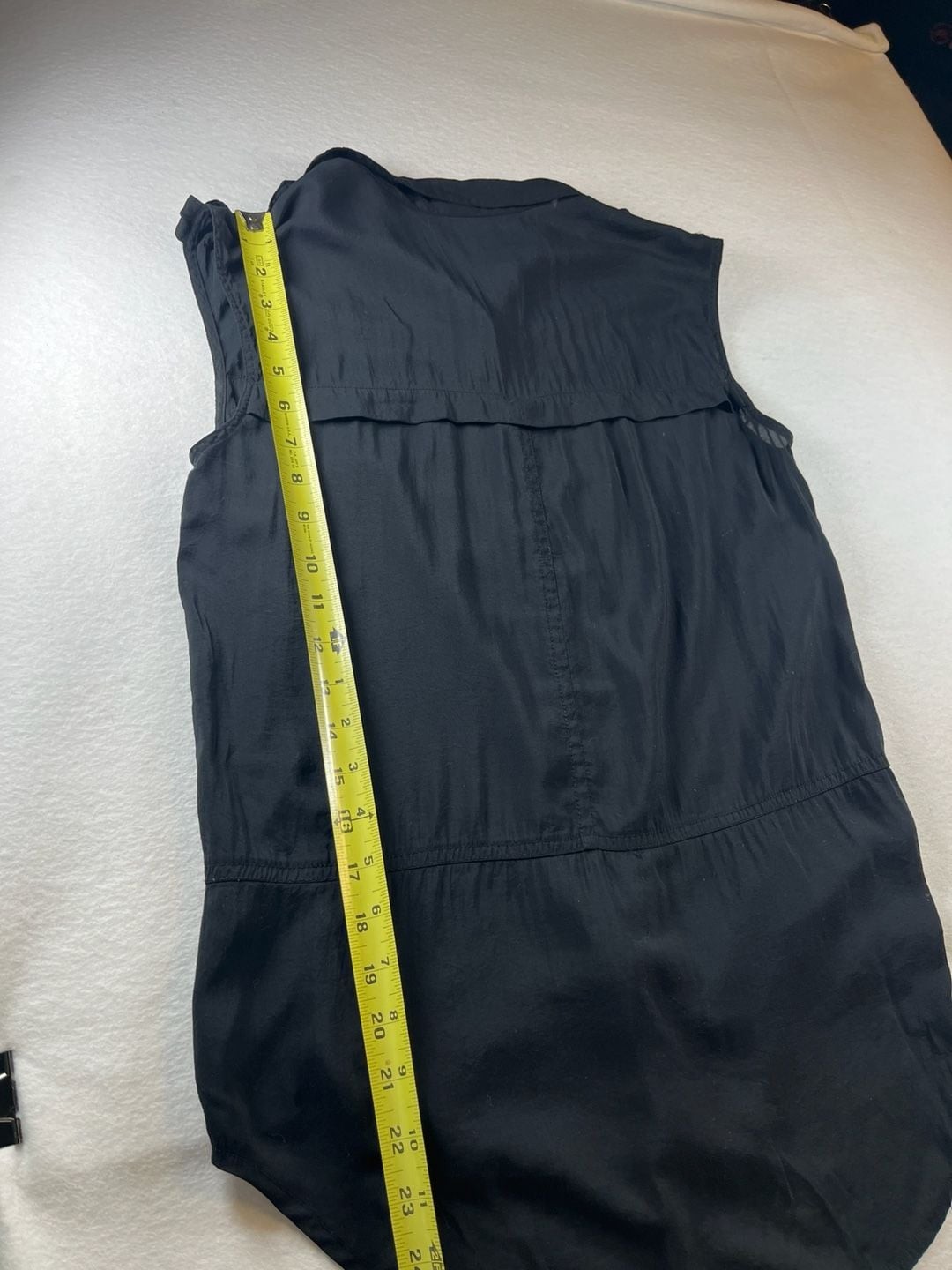 Trouvé Black Sleeveless Button-Down Utility Blouse with Shoulder Epaulets