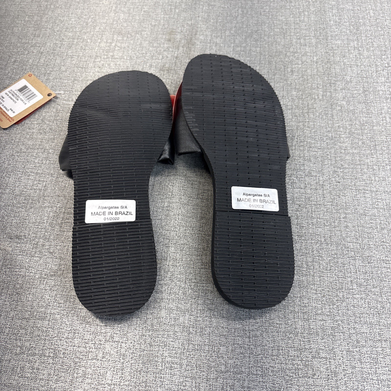Havaianas You St. Tropez Flip Flops Sandals Shoes Graphite Black Size 7/8 W
