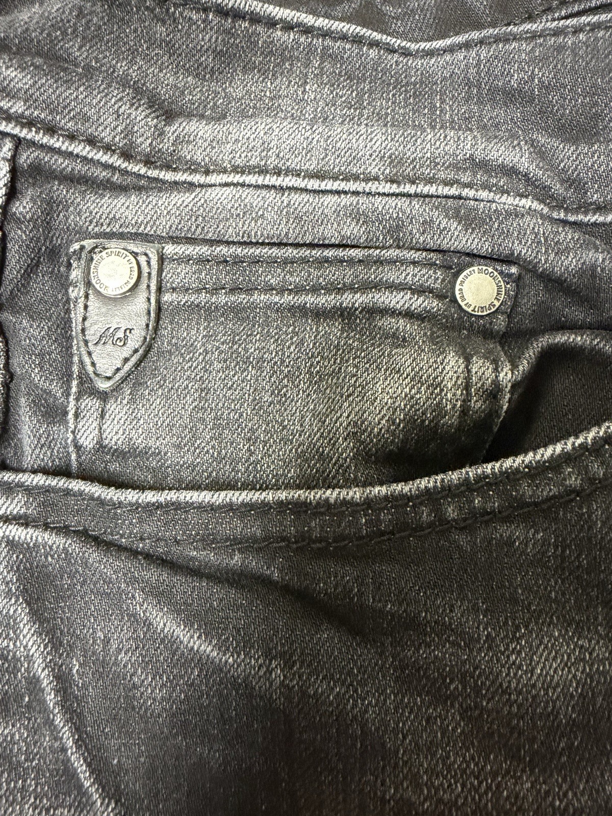 Moon Shine Spirit Brad Paisley 120 Proof Slim Straight Jeans Mens 33X32 Black