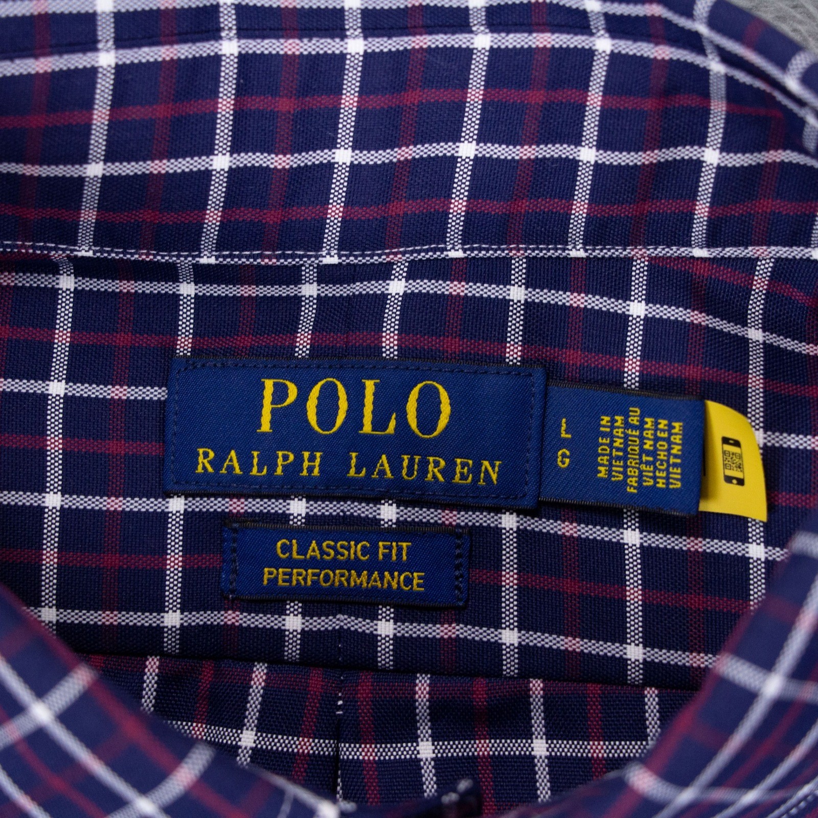 Polo Ralph Lauren Mens L Classic Fit Performance Nylon Poly Shirt Blue