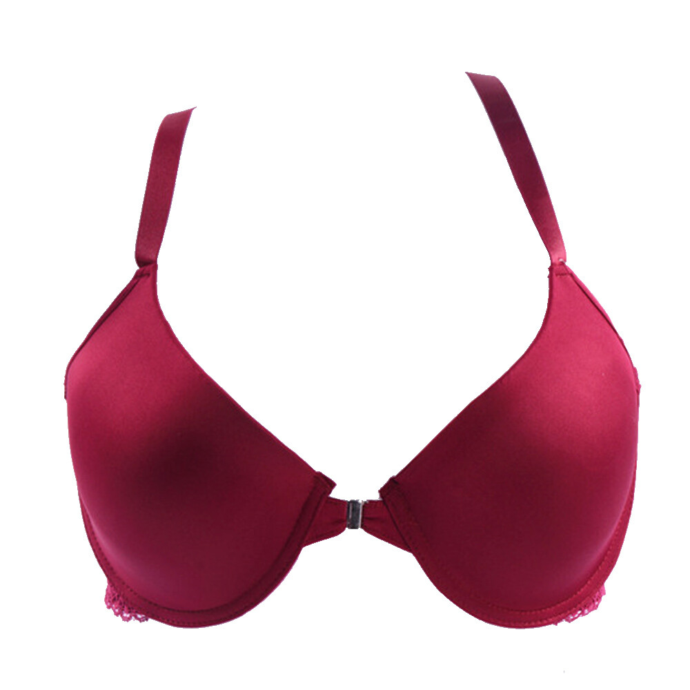 Large Cup Women Bras Front Closure Brassiere Lace Racer Back Lady Sexy Lingerie