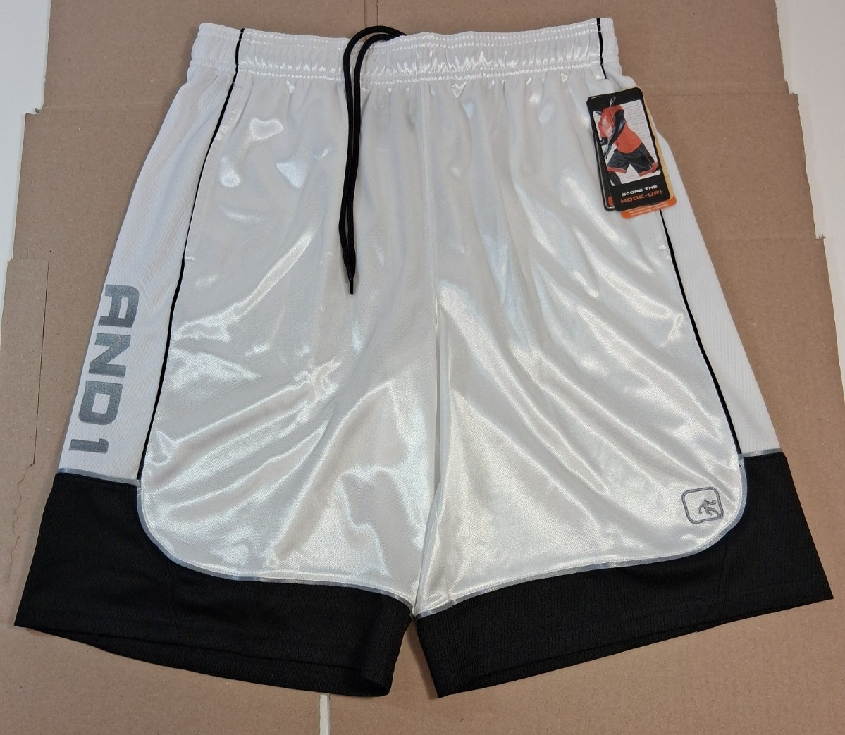 And1 Mens Basketball Gym Workout Shorts Black White ALL SIZE S M L XL 2X 3X