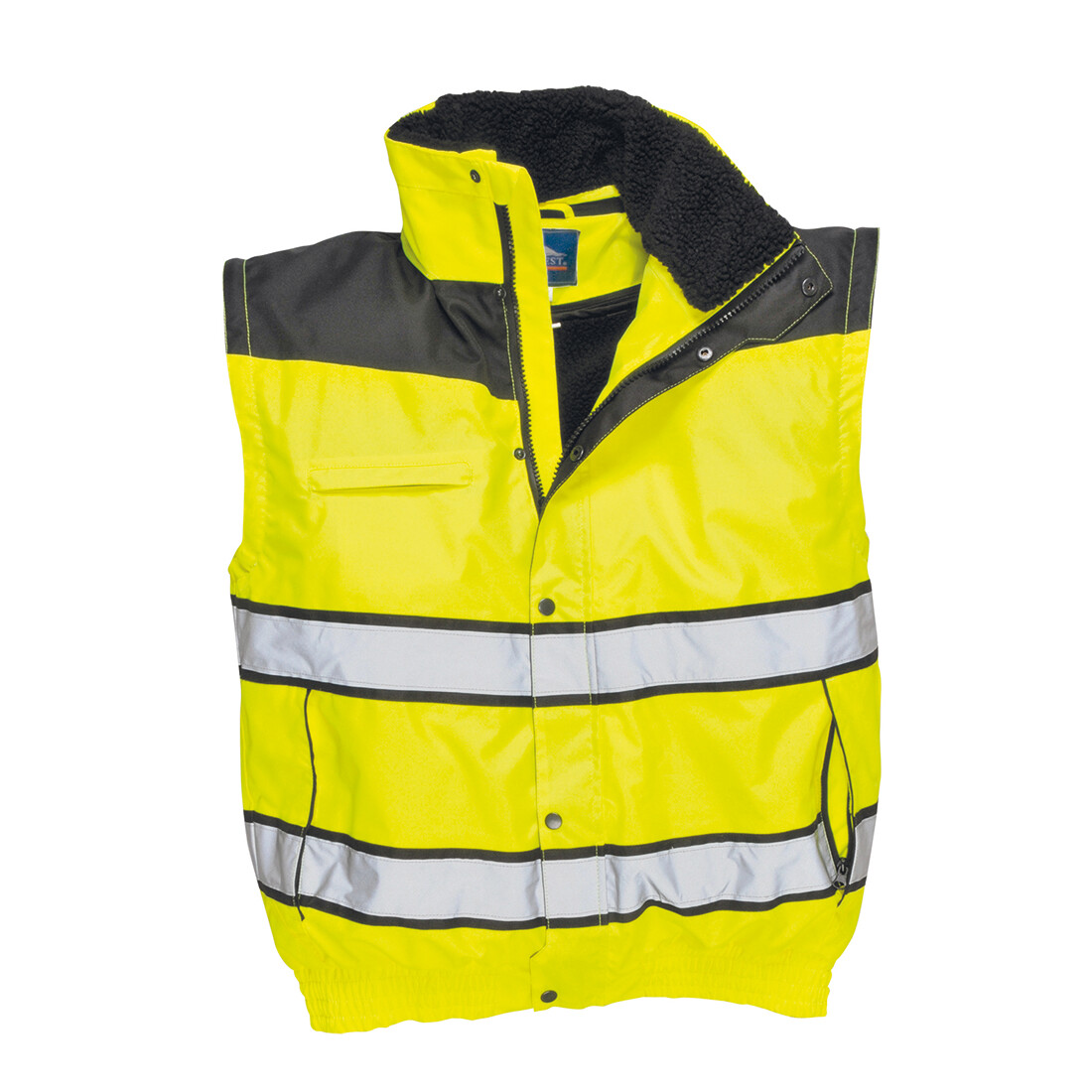 Portwest UC466 HiVis Reflective Bomber Rain Jacket with Waterproof Taped Seams