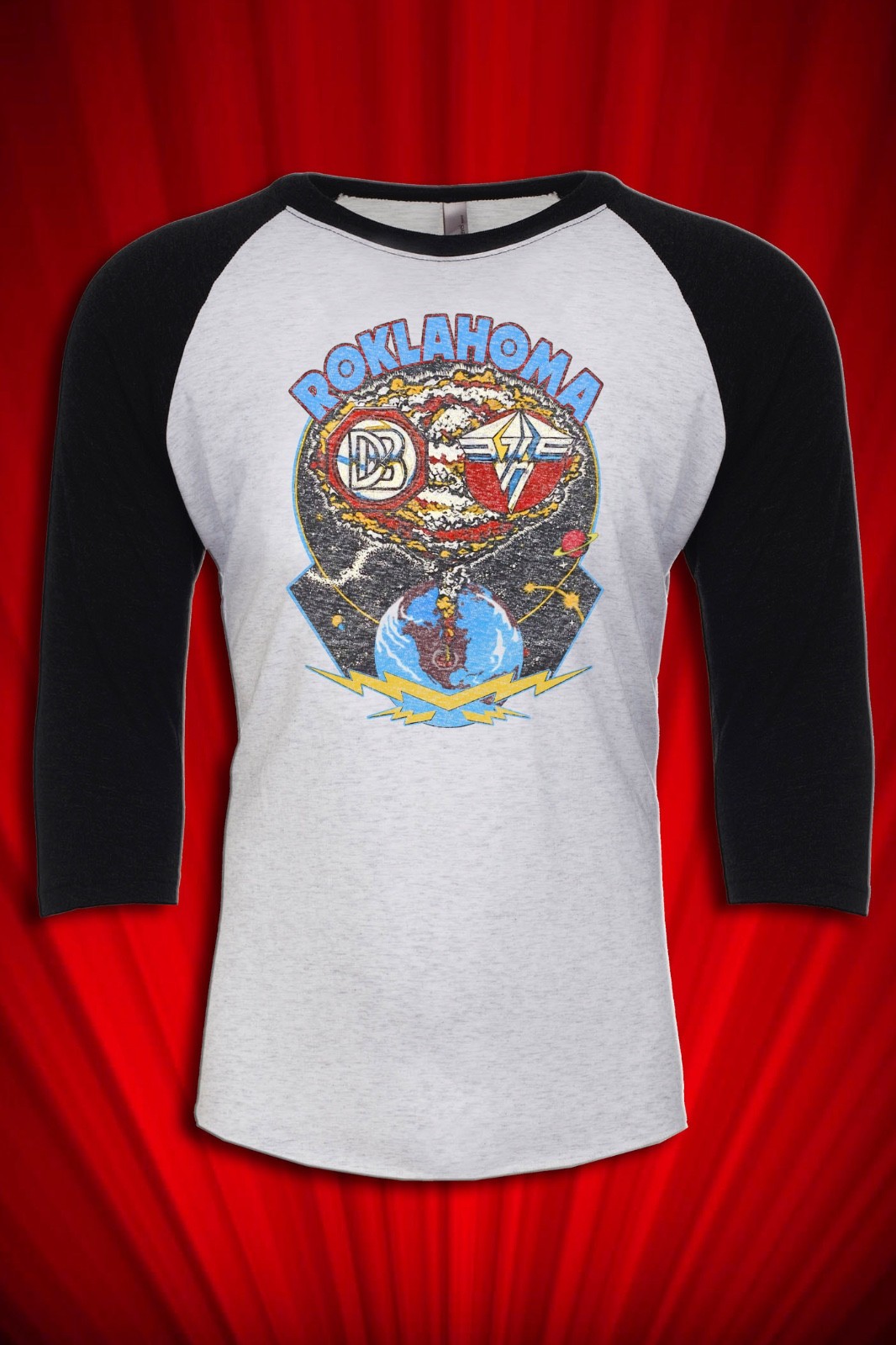Roklahoma 1980 Tee – Retro Rock Jersey Van Halen Doobie Bros Unisex SM-XXL