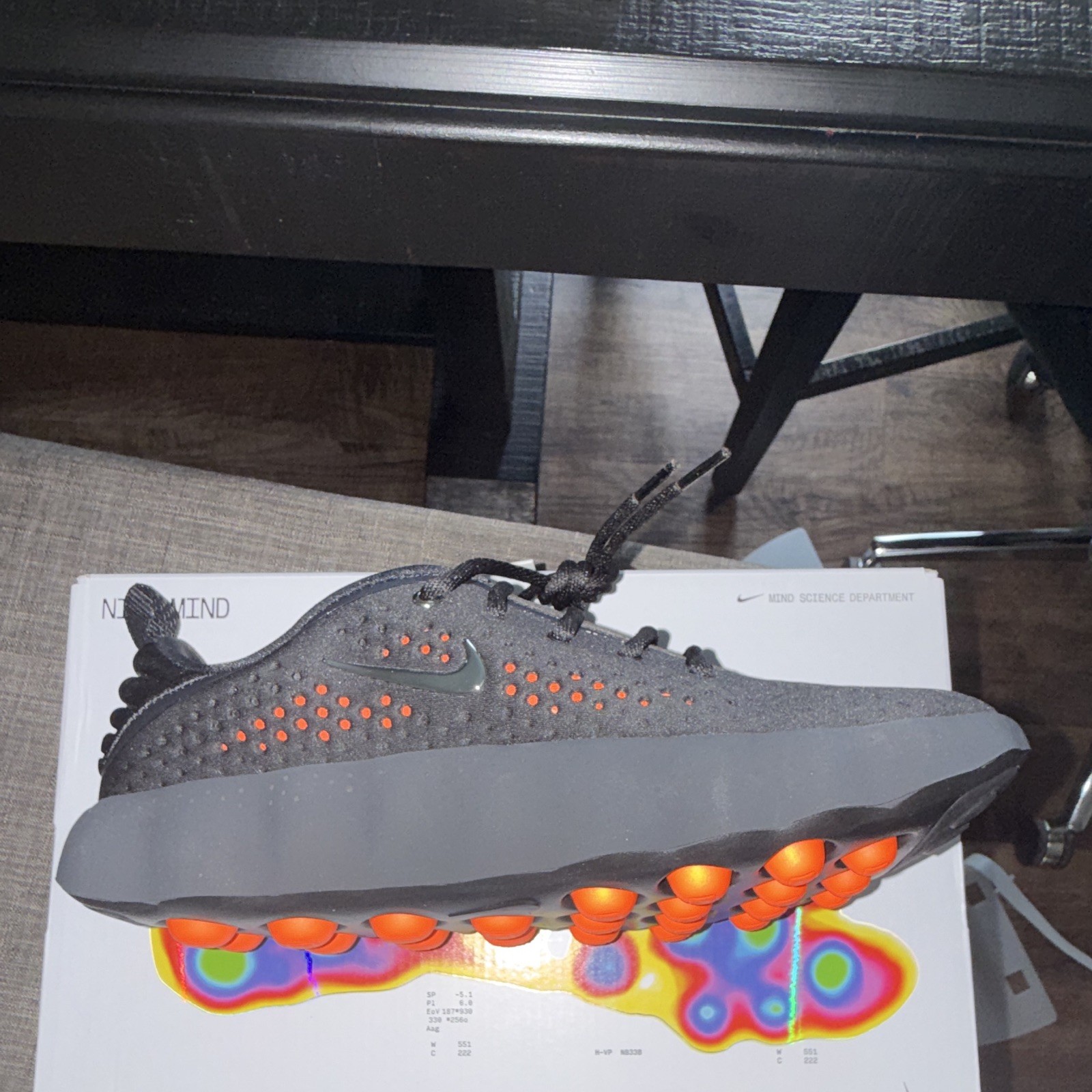 Nike Mind 002 ‘Black Hyper Crimson’ Black/Gray/Orange Men’s Low Top HQ4308-001