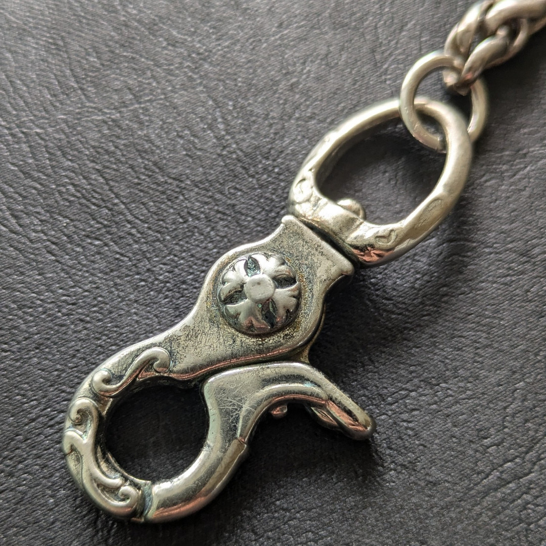 Solid brass Stainless steel Wallet chain Vintage finish Handmade in Japan ZWSA