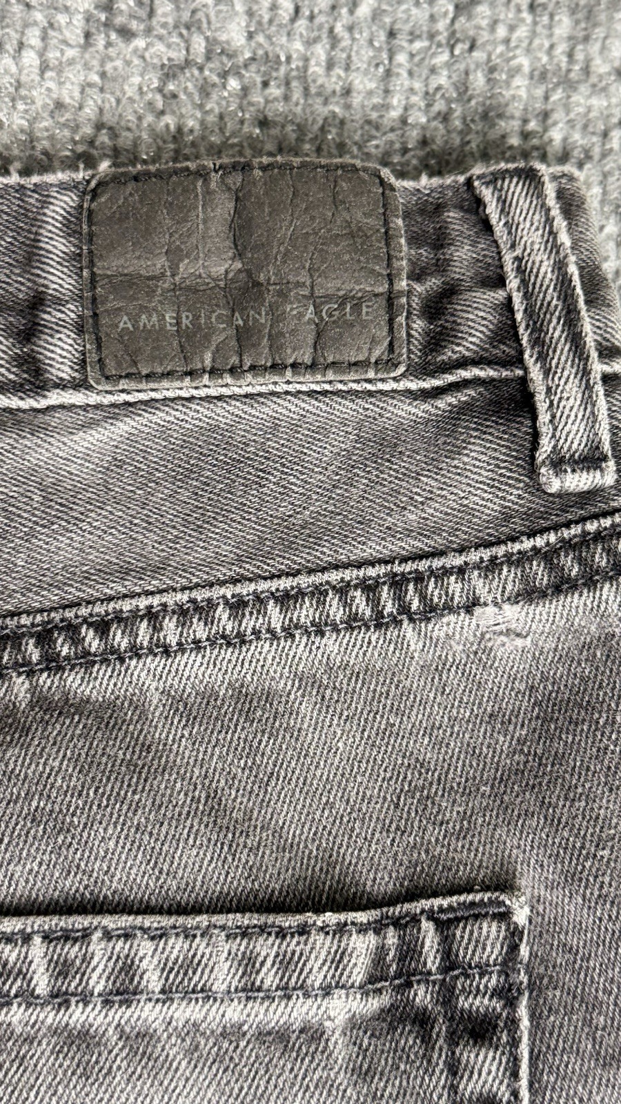 American Eagle Outfitters Stretch Mom Jeans Gray 8