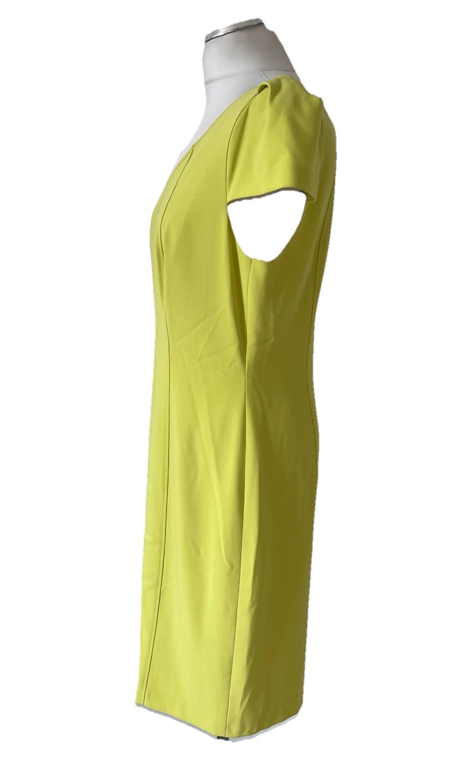 APANAGE LIME V NECK CAP SLEEVE PENCIL DRESS SIZE 16
