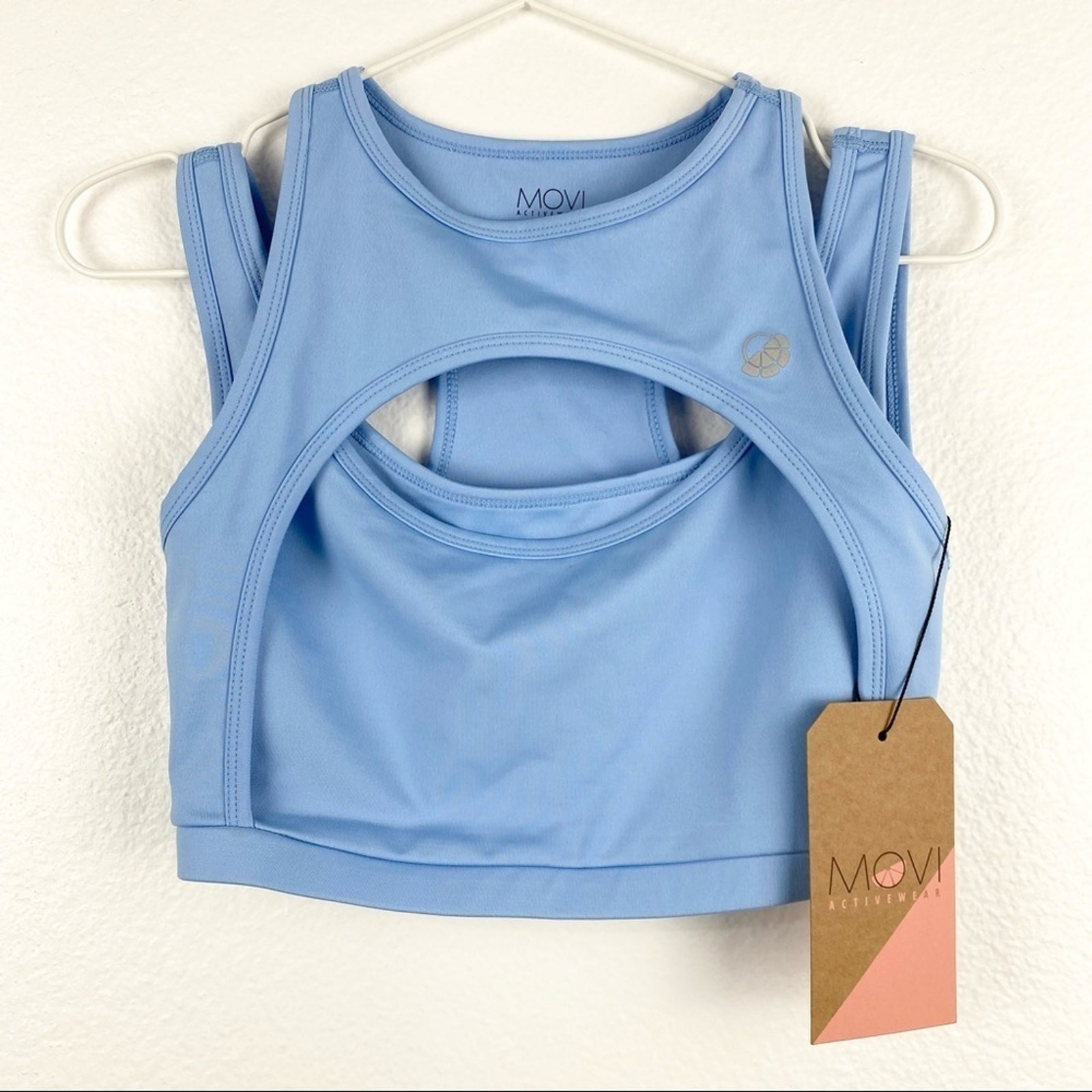 MOVI ACTIVEWEAR Lola Sports Bra Ocean Blue, S, NWT