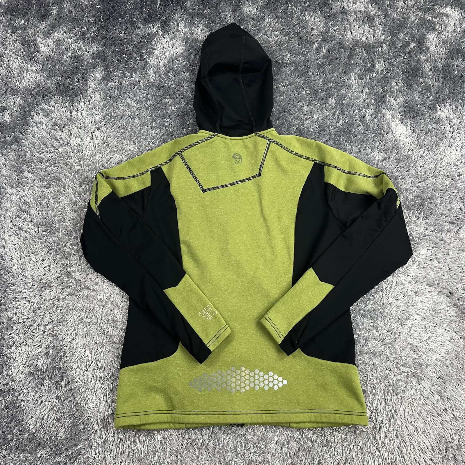 Mountain Hardwear Jacket Adult Large Green Full Zip Hoodie Outdoor Hiking Mens