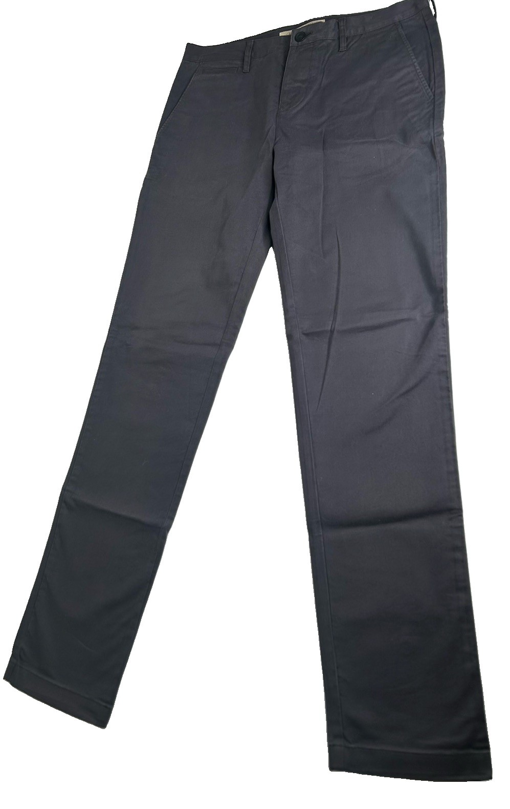 Burberry Brit Men’s Straight Leg Chino Trousers – Dark Grey / Charcoal 30×32