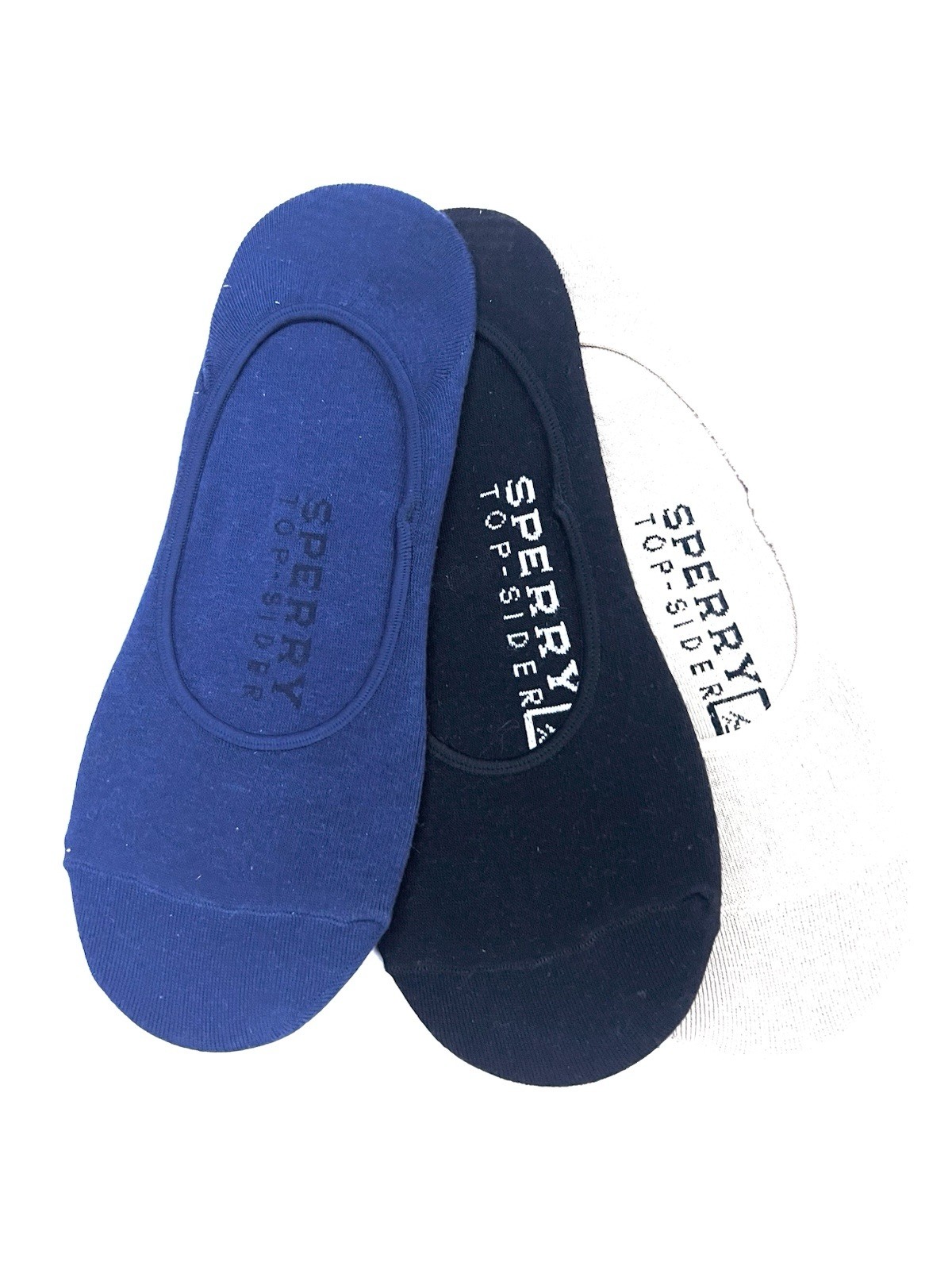 SPERRY TOP SIDER No Show 3 Pair Shoe LINER SOCKS Mens Size 6 -12