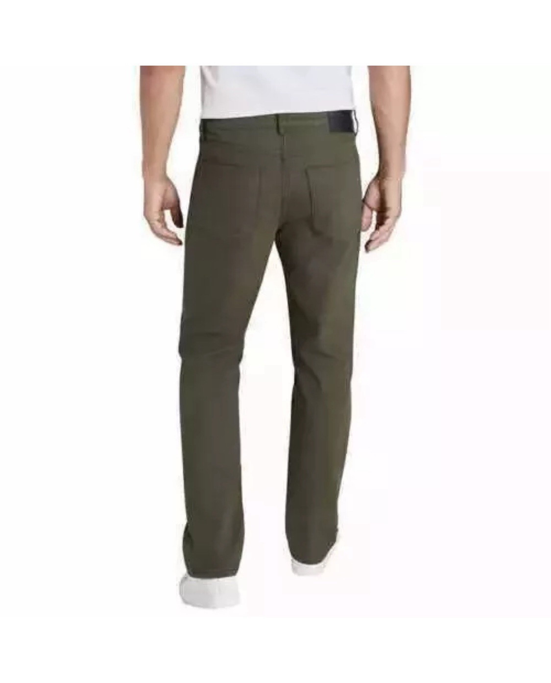 Weatherproof Vintage Men’s Fleece Lined Pant Bonded Stretch Canvas 38×29 Green