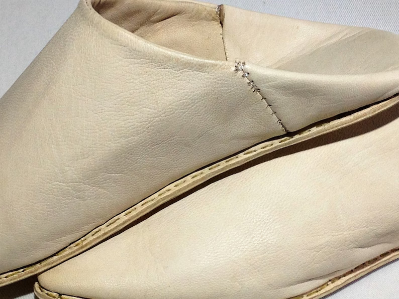 Naturel leather Slippers Handmade Babouche morrocan slippers Traditional babouch