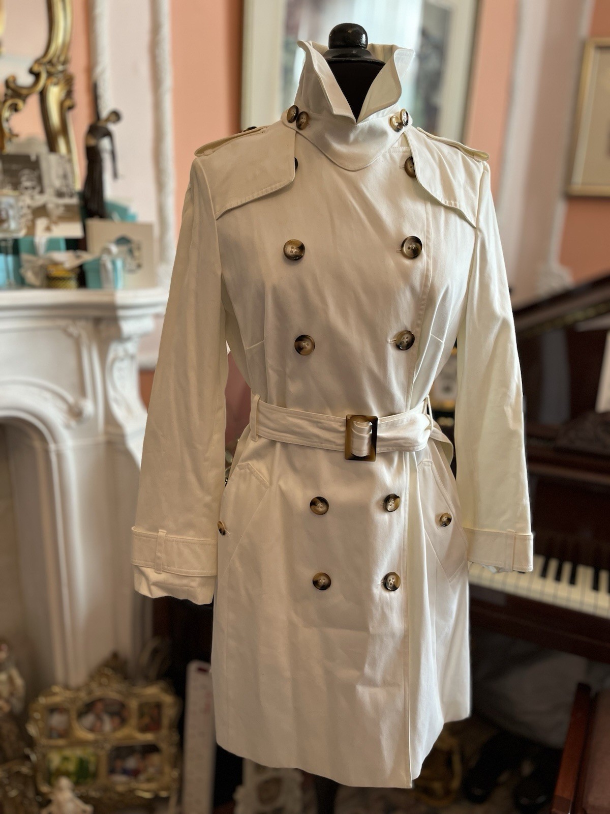Marks & Spencer Fabulous Trench Coat in Warm White