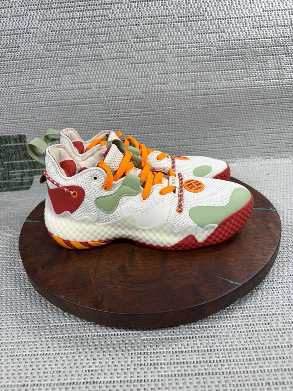 Adidas Shoes Mens Size 7.5 Harden Vol. 6 Wonder White Mesh Basketball Sneakers