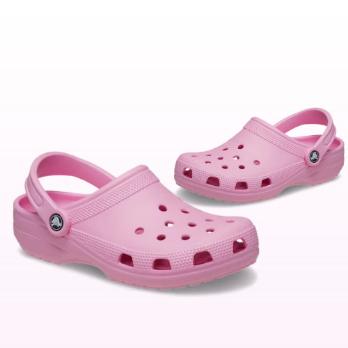 Crocs Classic Clog PINK Unisex Lightweight Comfort Slip-On Sandals Beach Shoes