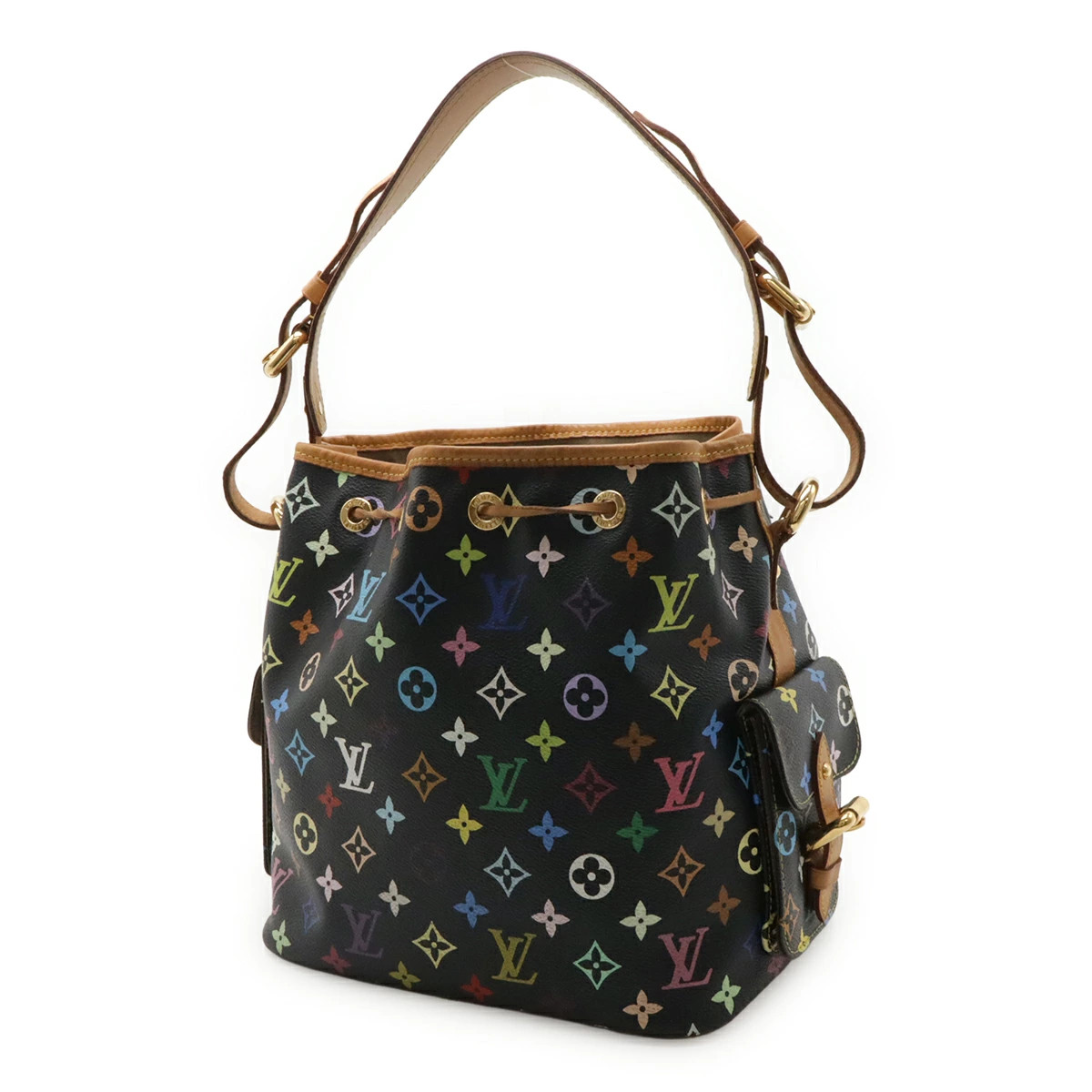 Louis Vuitton Multicolor M42230 Shoulder Bag Logo Canvas Noir Unisex #BLB513