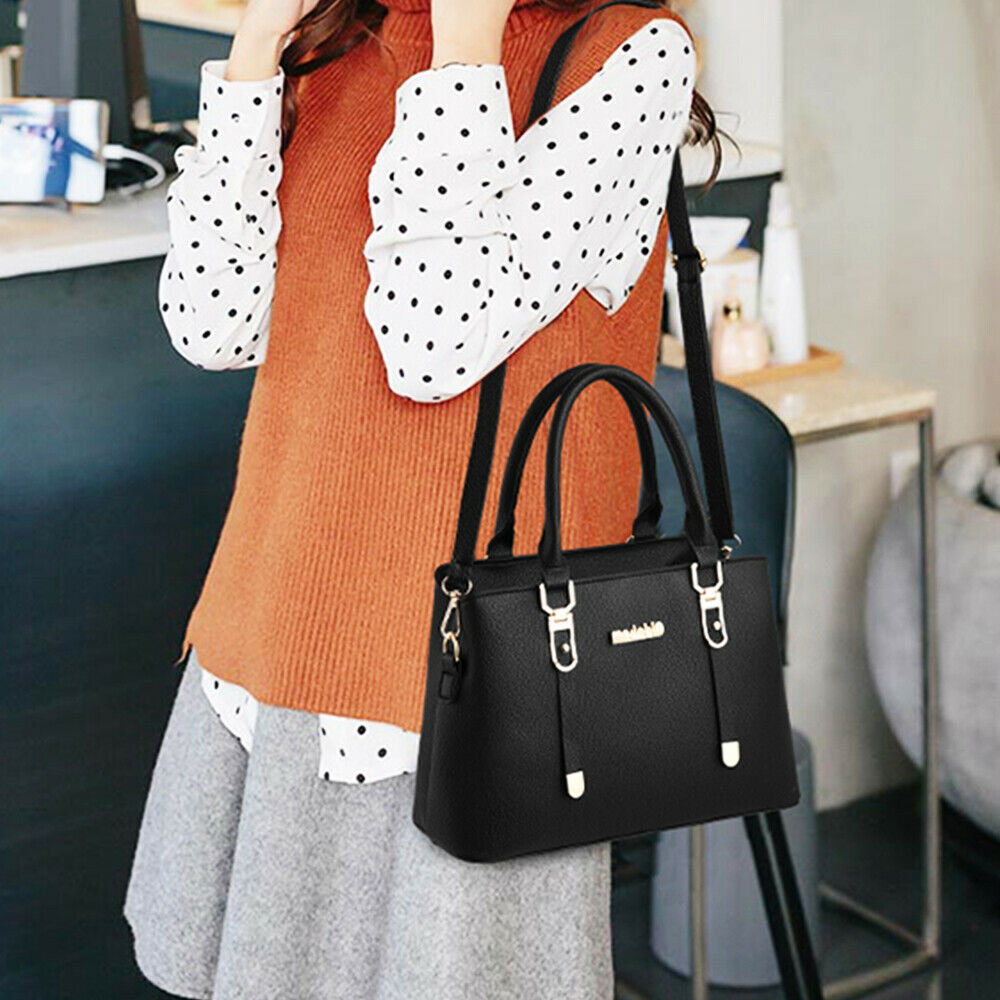Women Lady Handbags Leather Shoulder Bag Ladies Purse Crossbody Work Bags Gift