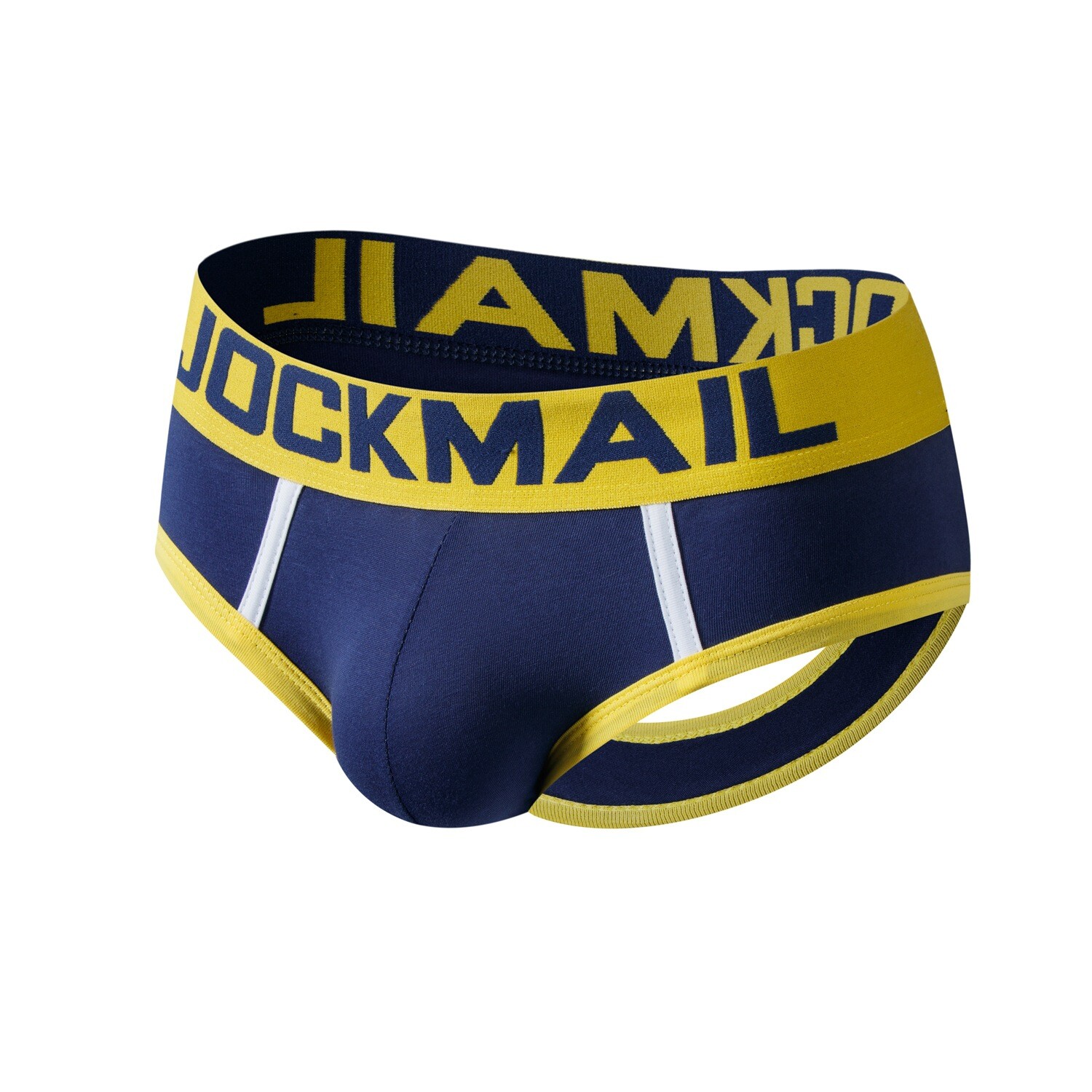 JOCKMAIL Men’s Cotton Underwear Sexy Backless Briefs Shorts Open Back Jockstrap