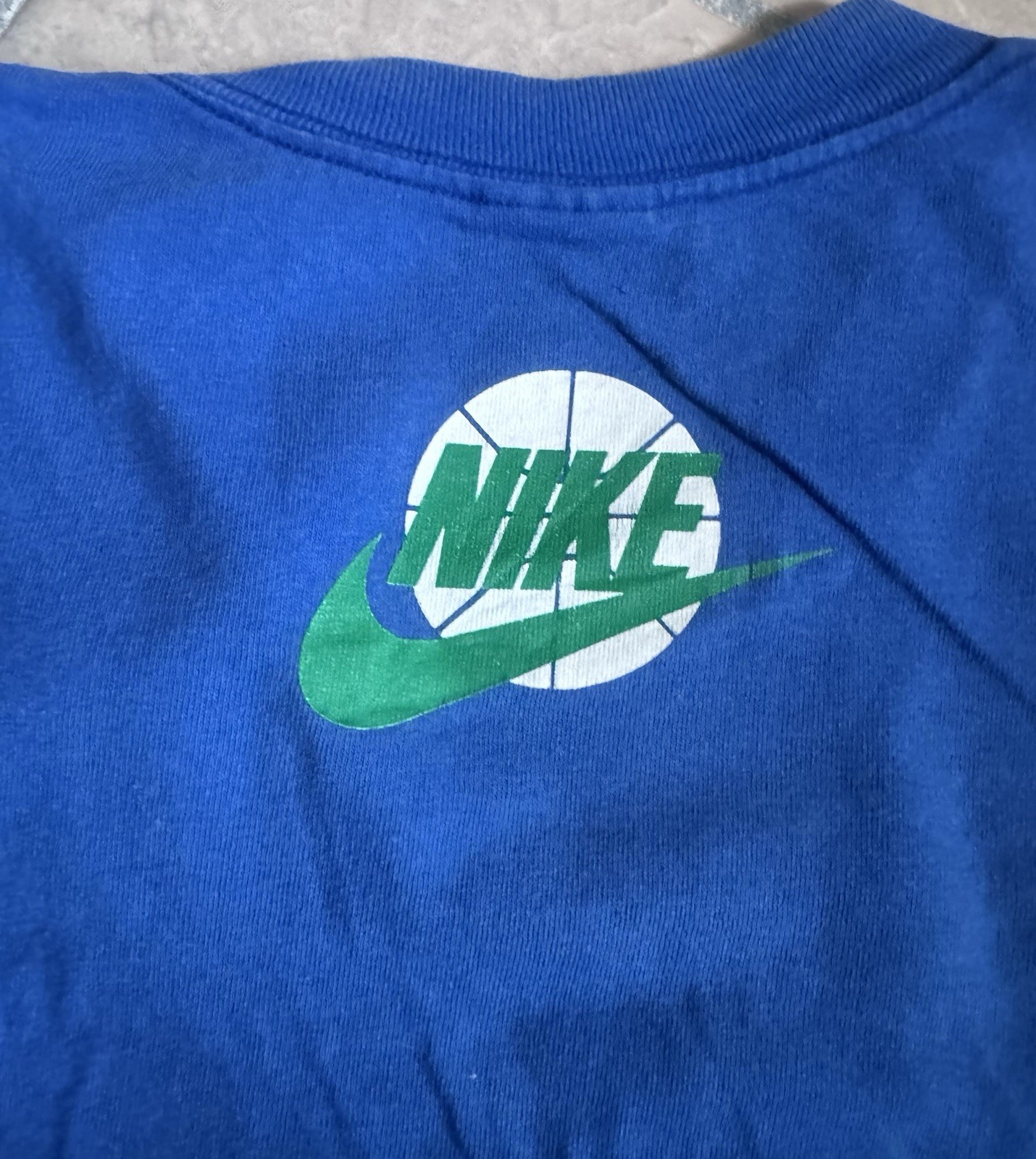 VTG David Robinson Nike Force Blue T-Shirt XL San Antonio Spurs NBA