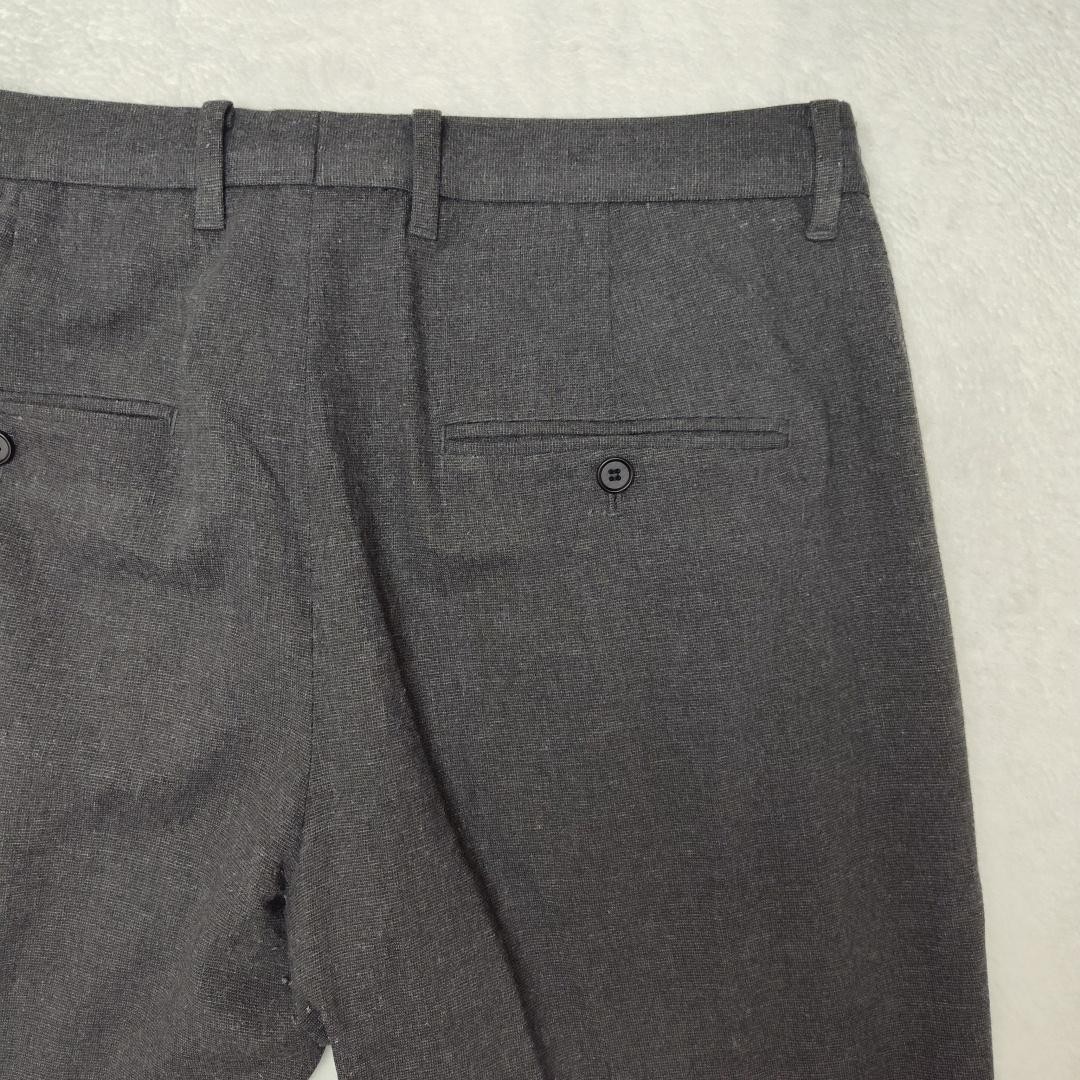 AllSaints Pants Mens 32×29 Gray Tweed Slim Lined Dress Button Fly Formal Slacks