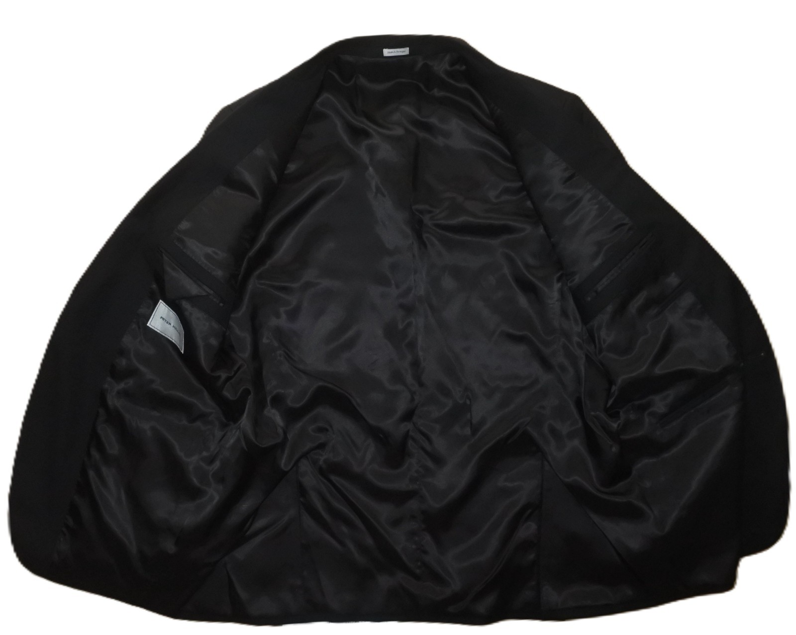 NWOT Mens 44R Peter Millar Black Wool Suit Jacket Sport Coat