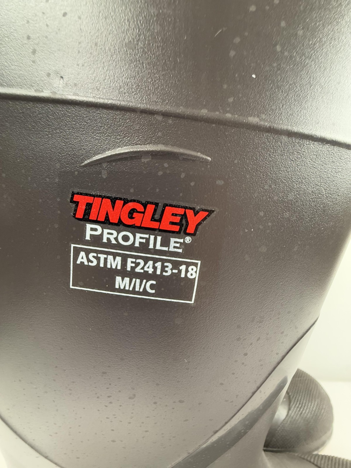 Tingley Boots Men Men 10 Black Rubber Profile Safety Toe ASTM F2413-18 Work Rain
