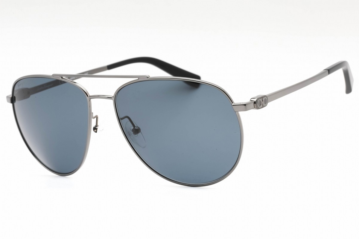SALVATORE FERRAGAMO SF157S-015-60 Sunglasses Size 60mm 140mm 15mm gunmetal Men
