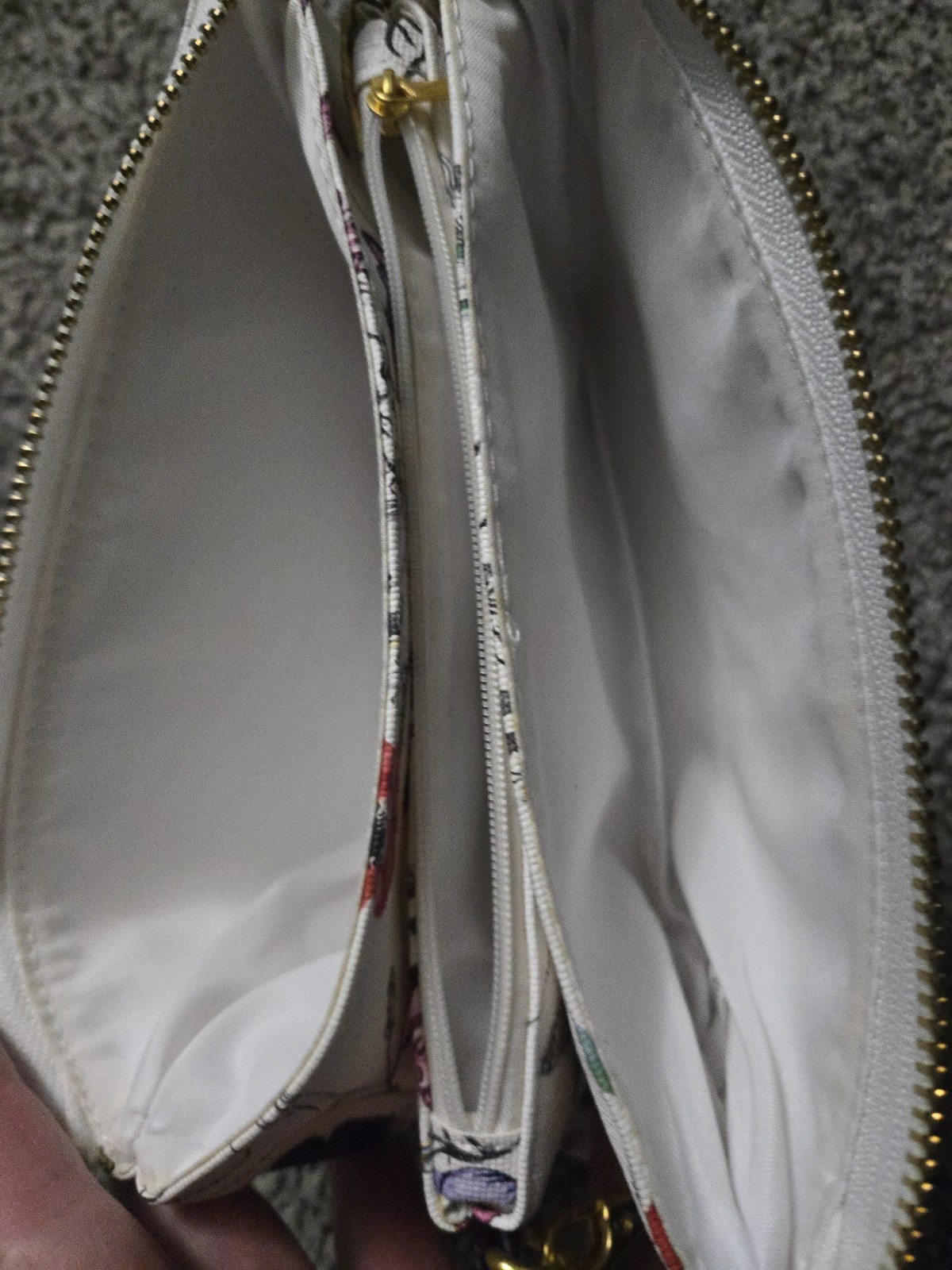 Wristlet Wallet Clutch Zip Compact CC Slots Multicolor Flowers Butterfly Spring