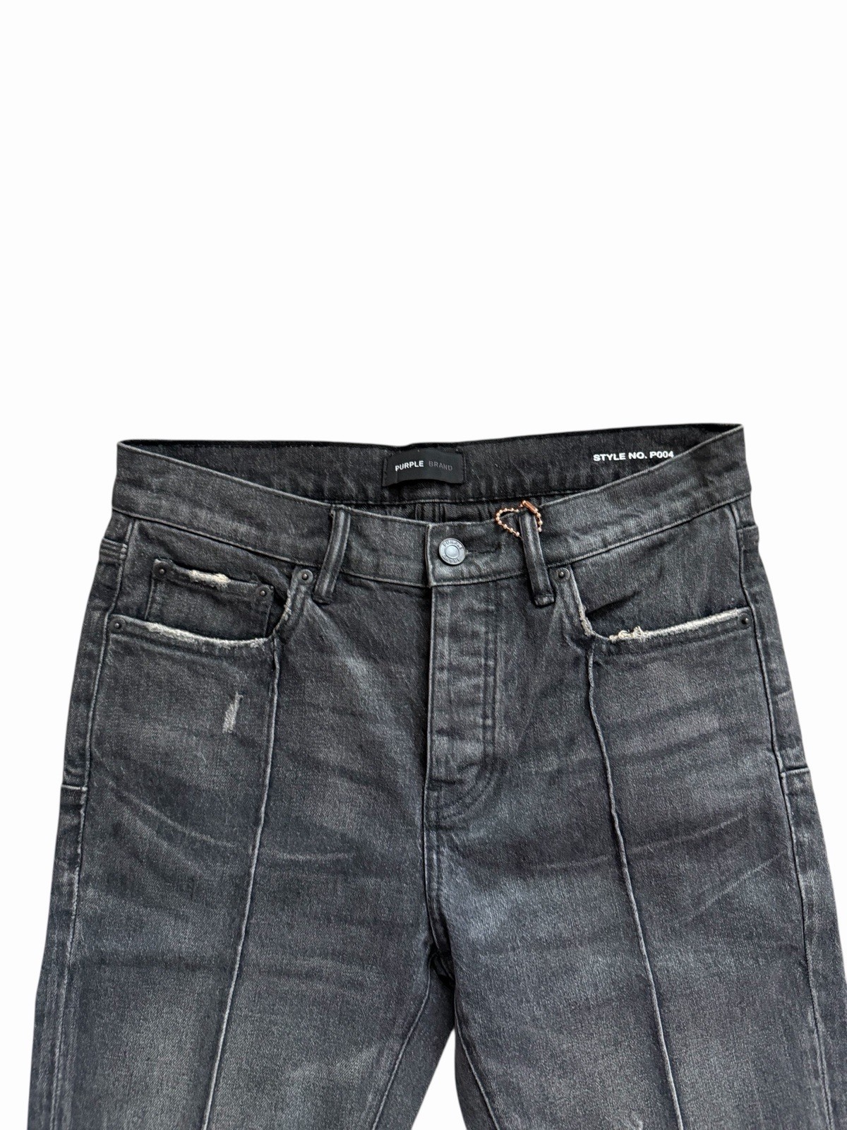 Purple Brand Jeans Men Slim Straight Flare Black P004 $330 Size 30×32 (30/32)