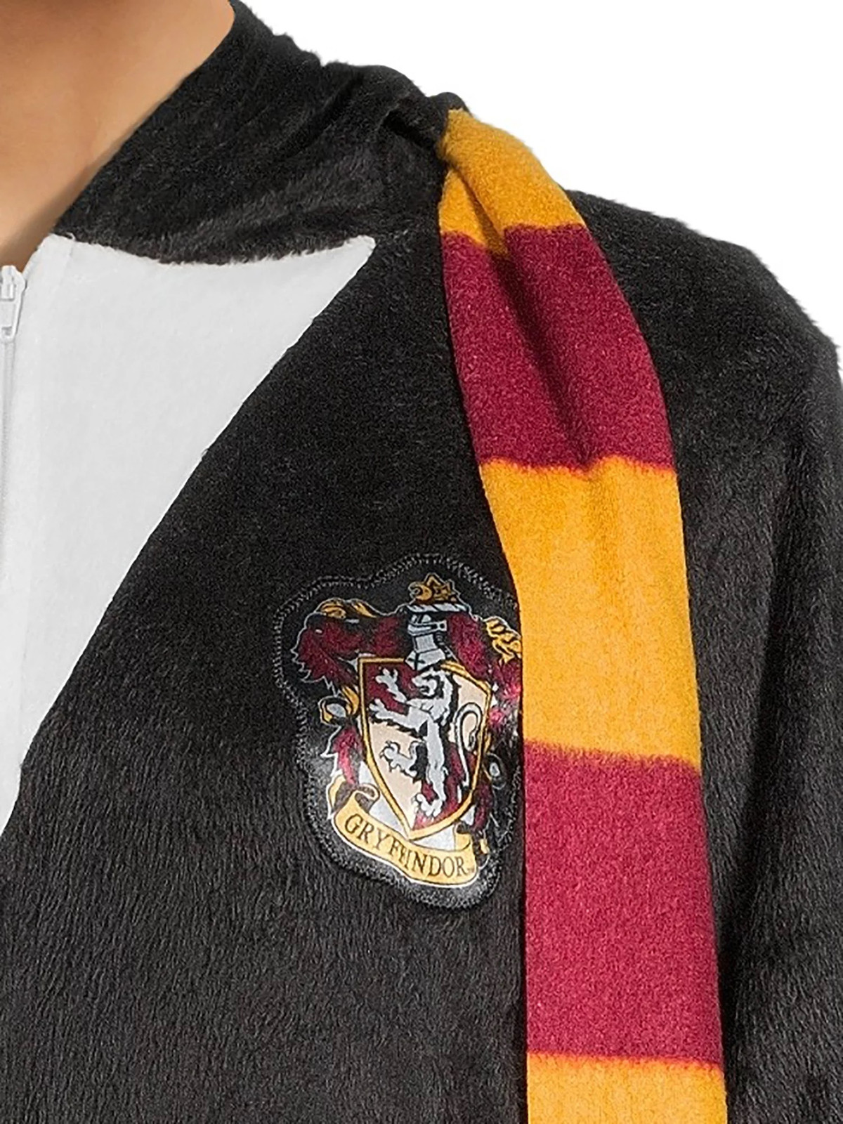 Harry Potter Gryffindor Hooded One Piece Women’s Union Suit, Black
