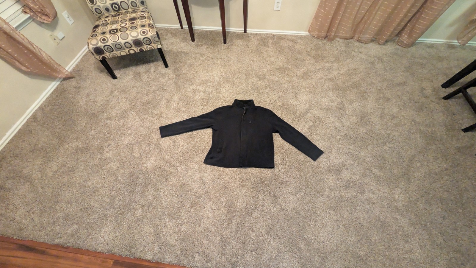 Mens Banana Republic Black Fleece Lined Sherpa Collar Full Zip Heavy Jacket XL