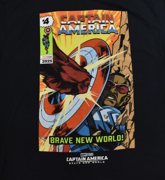 Marvel Studios: Captain America A Brave New World Comic Graphic Shirt New XS-3XL